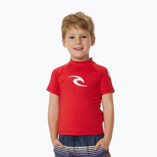 Rip Curl Brand Wave UPF piros gyermek úszópóló