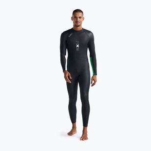Férfi 2XU Propel Openwater triatlon búvárruha fekete/világoszöld