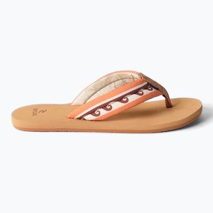 Női Rip Curl Freedom Plush Bloom flip flop barna színű
