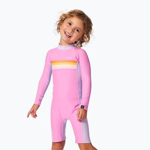 Rip Curl Rainbow Tide Springsuit élénk rózsaszín egyrészes gyermek fürdőruha