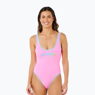 Egyrészes fürdőruha Rip Curl Surf Puff light pink