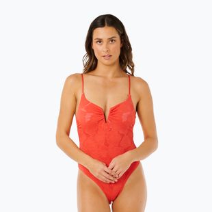 Női egyrészes fürdőruha Rip Curl Oasis V Wire Multi Fit piros