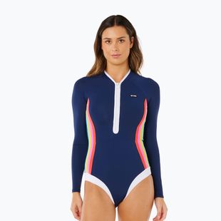 Női egyrészes fürdőruha  Rip Curl Surf Stripe UPF Surf Suit dark navy