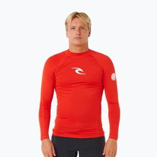 Férfi úszó hosszú ujjú felső Rip Curl Waves Upf Perf lava red