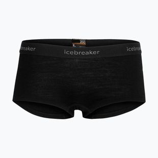 Női termoaktív boxer nadrág Icebreaker Merino 200 Oasis Boy Shorts black