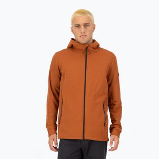 Férfi pulóver Mons Royale Arcadia Merino Fleece Hoody ginger