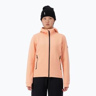 Női pulóver Mons Royale Arcadia Merino Fleece Hoody melon