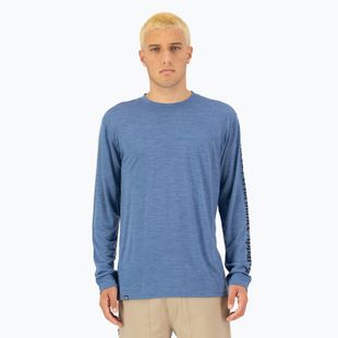 Férfi hőaktív pulóver Mons Royale Zephyr Tencel steel blue