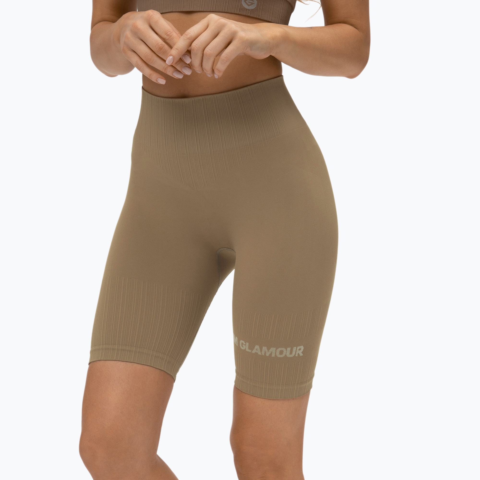 Női edzőnadrág Gym Glamour Bikery push up nude bézs 316. Méret: XS