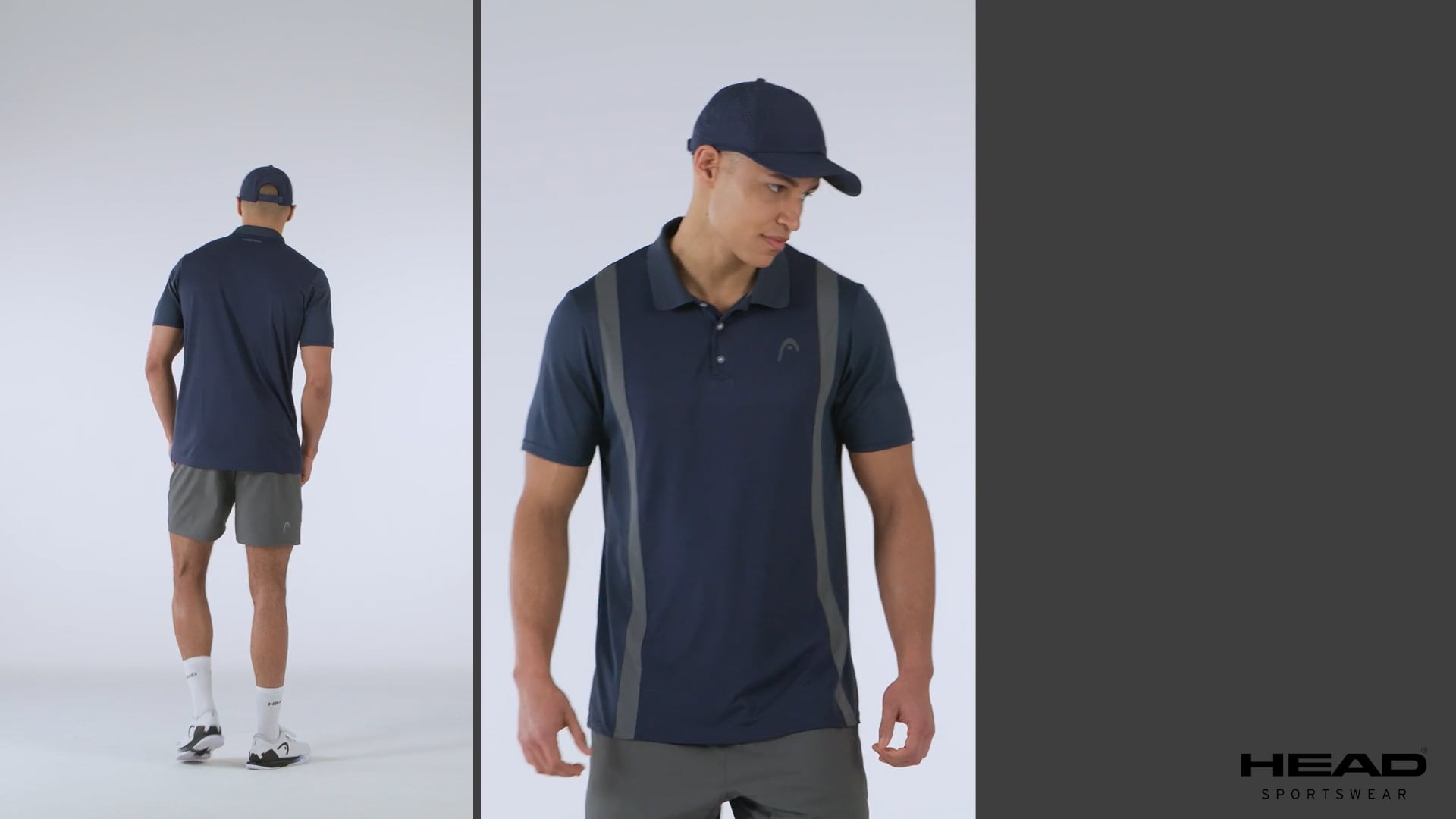 Férfi tenisz póló HEAD Club 25 Tech Polo navy