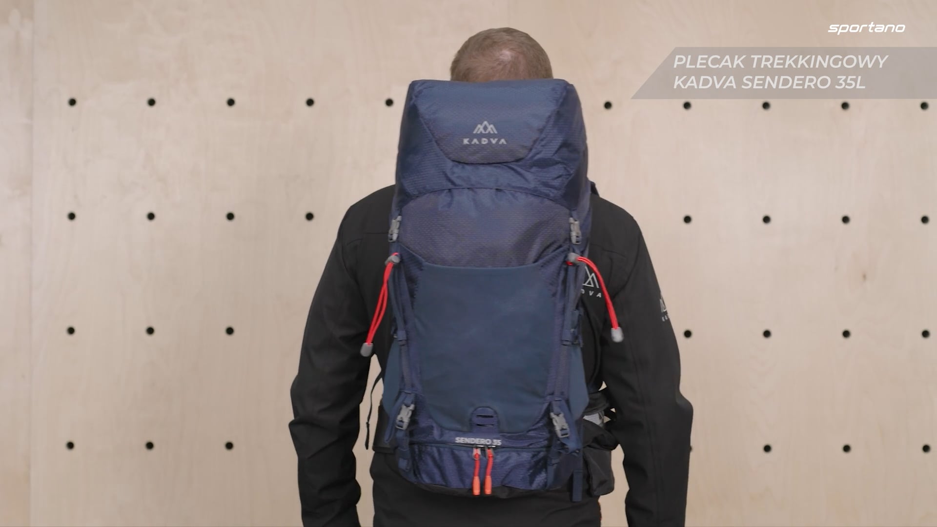 KADVA Sendero trekking hátizsák 35 l fekete