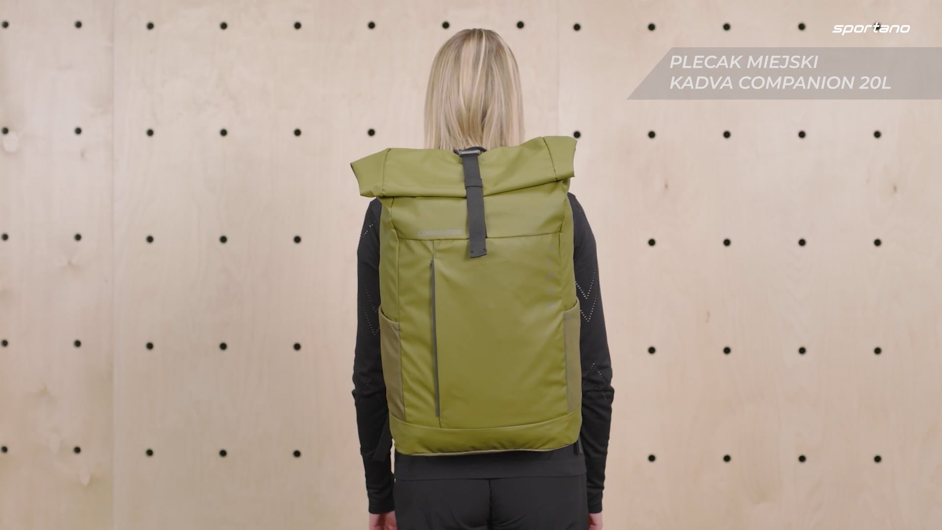 KADVA Companion 20 l khaki színű városi hátizsák
