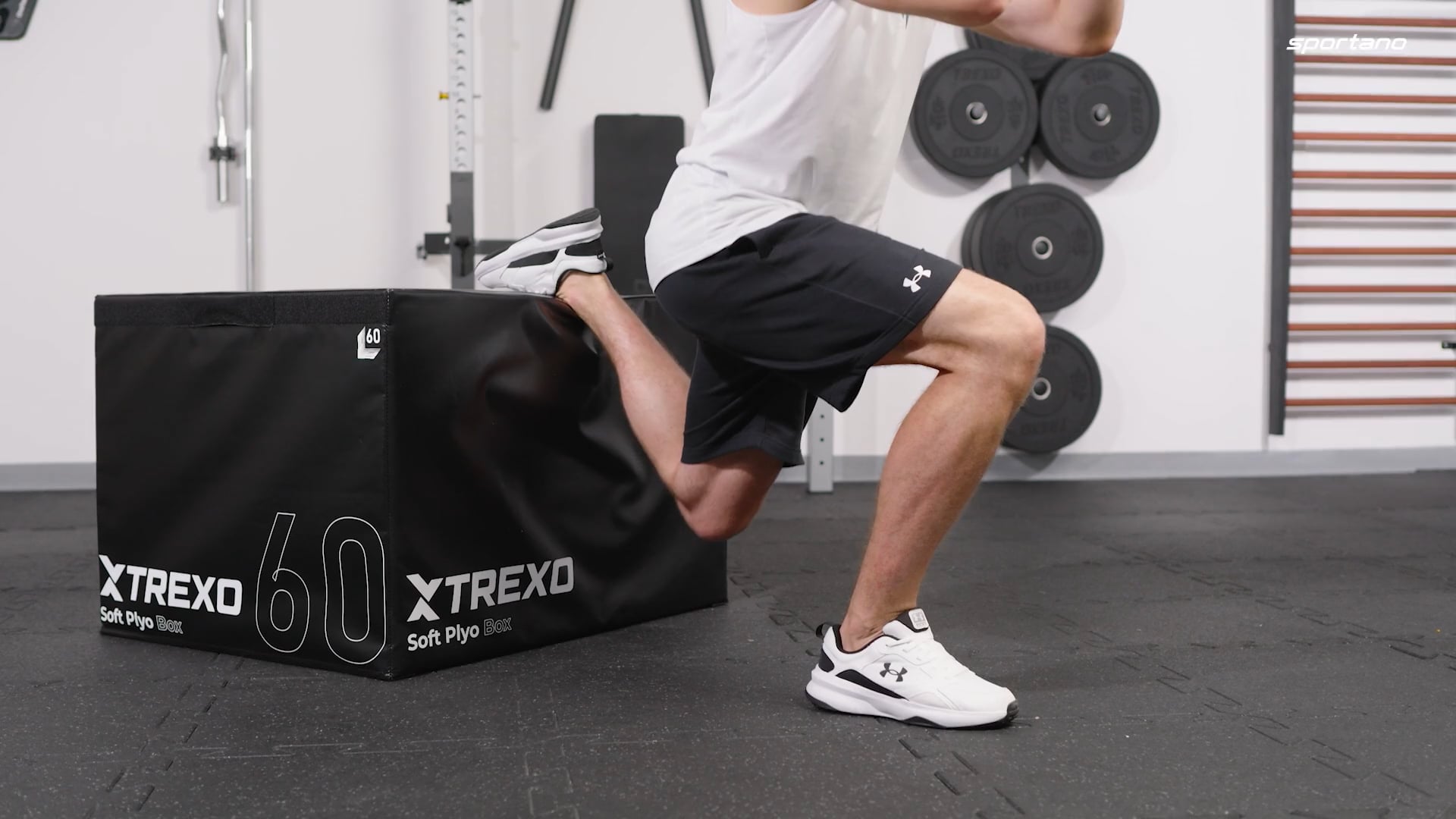 Összecsukható XTREXO plyometrikus láda 60 cm fekete