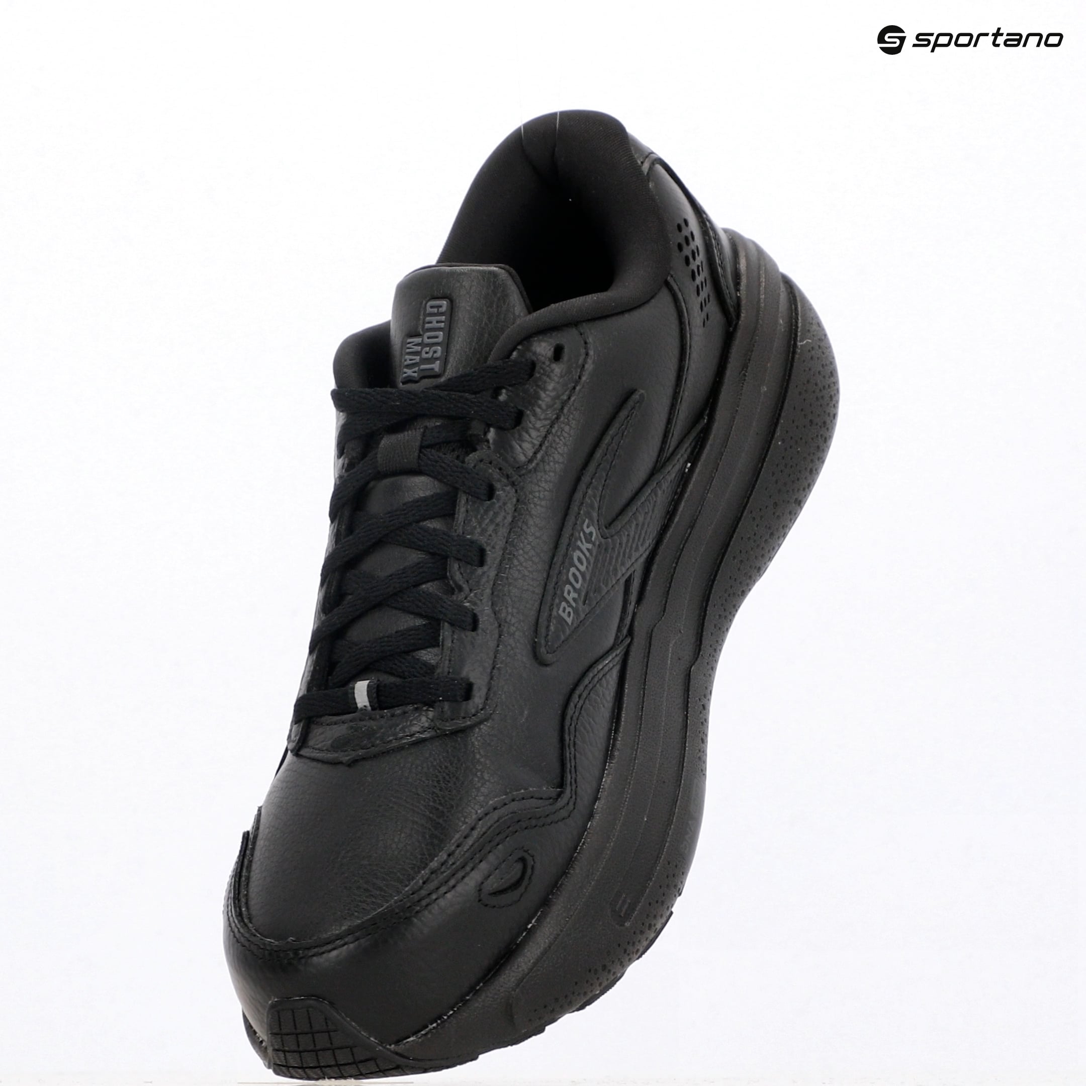 Férfi cipők Brooks Ghost Max Leather black/black