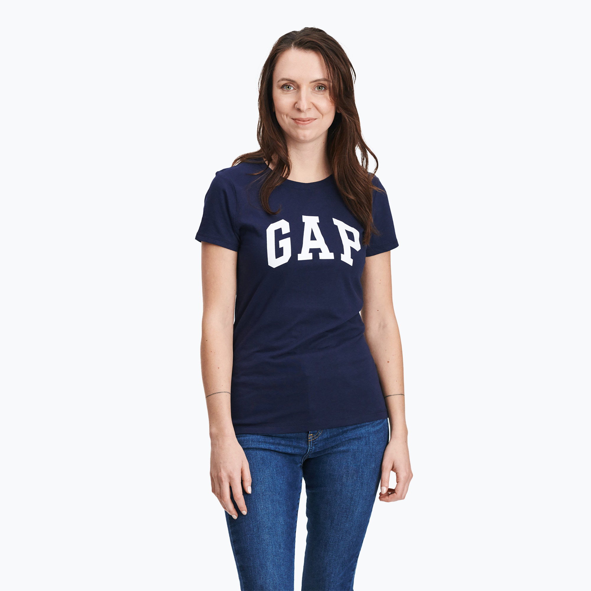 30%-kal olcsóbban.  Női póló GAP V-Gap SS Classic Tee navy uniform. Méret: XS