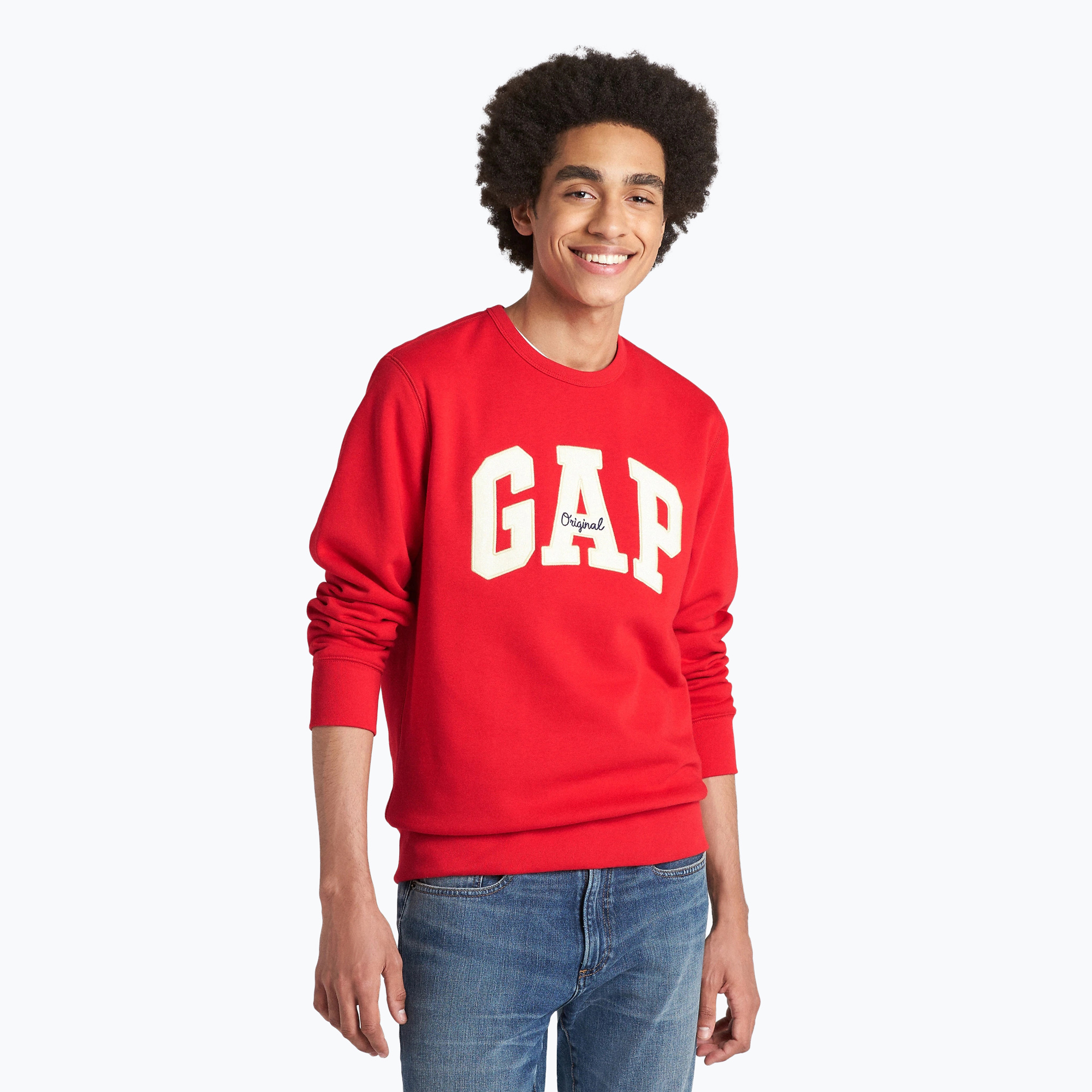 30%-kal olcsóbban.  Férfi pulóver GAP Original Arch Crew