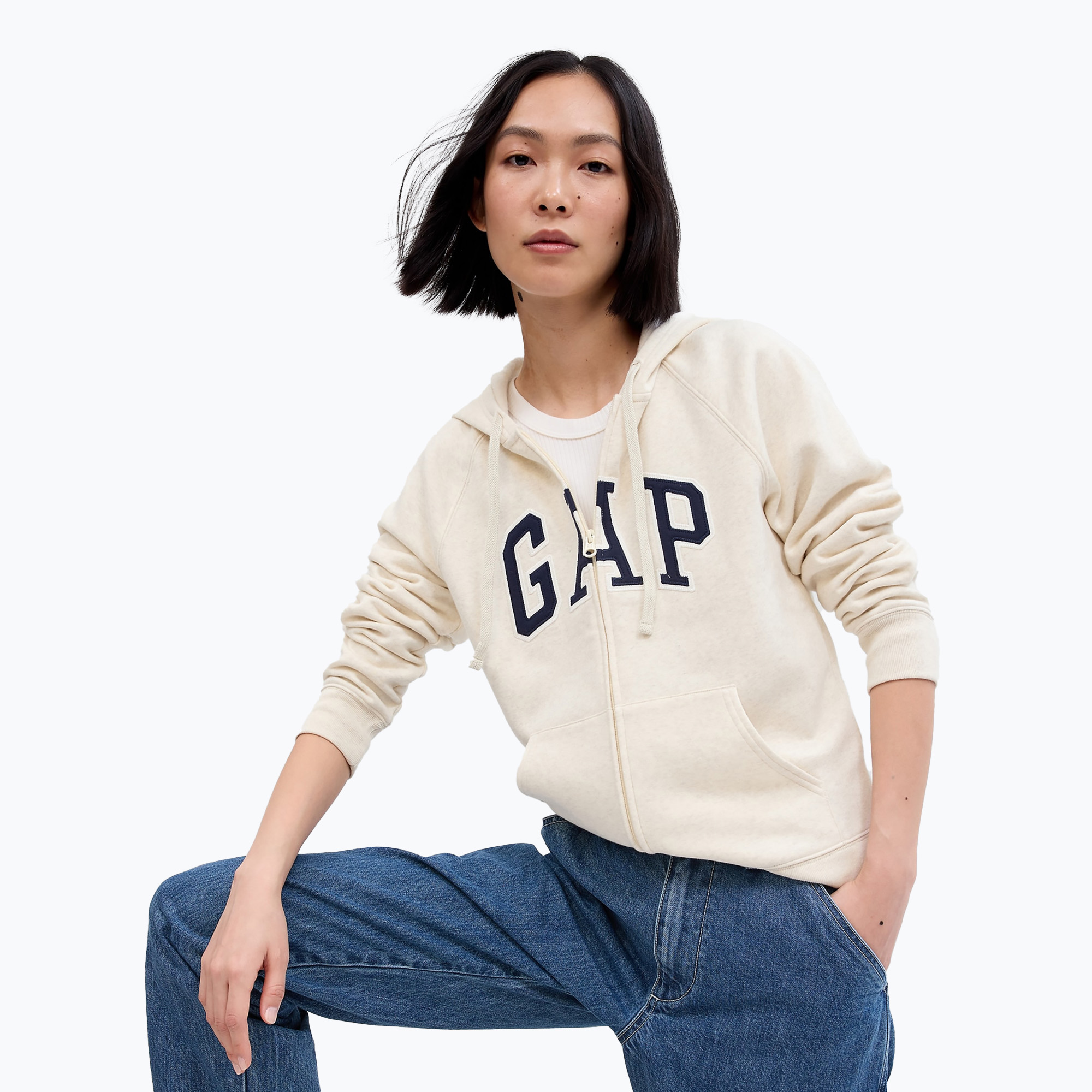 29%-kal olcsóbban.  Női melegítőfelső GAP V-Gap Heritage FZ HD oatmeal heather