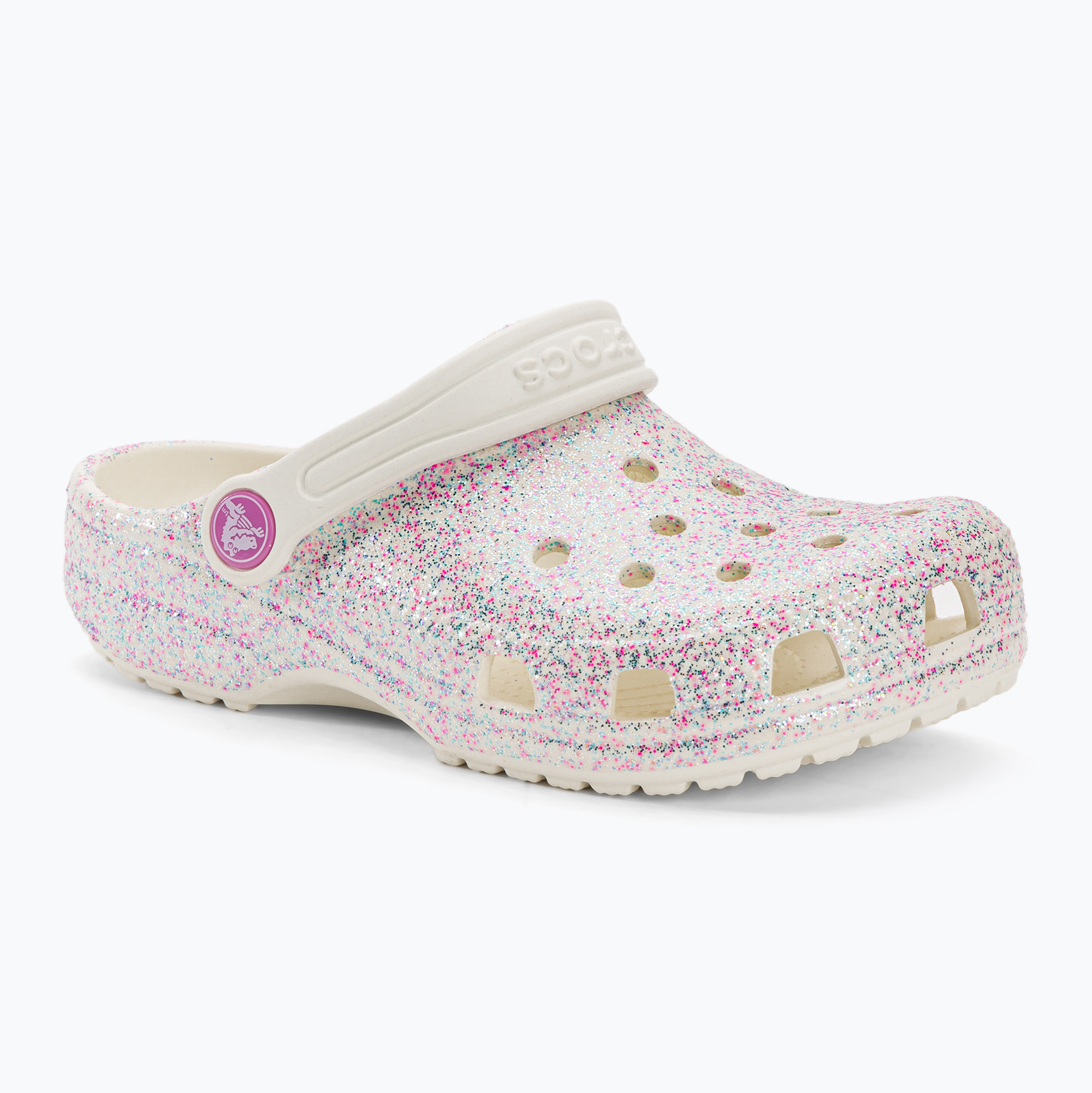 35%-kal olcsóbban.  Crocs Classic Glitter Clog gyermek flip-flop bianco sporco
