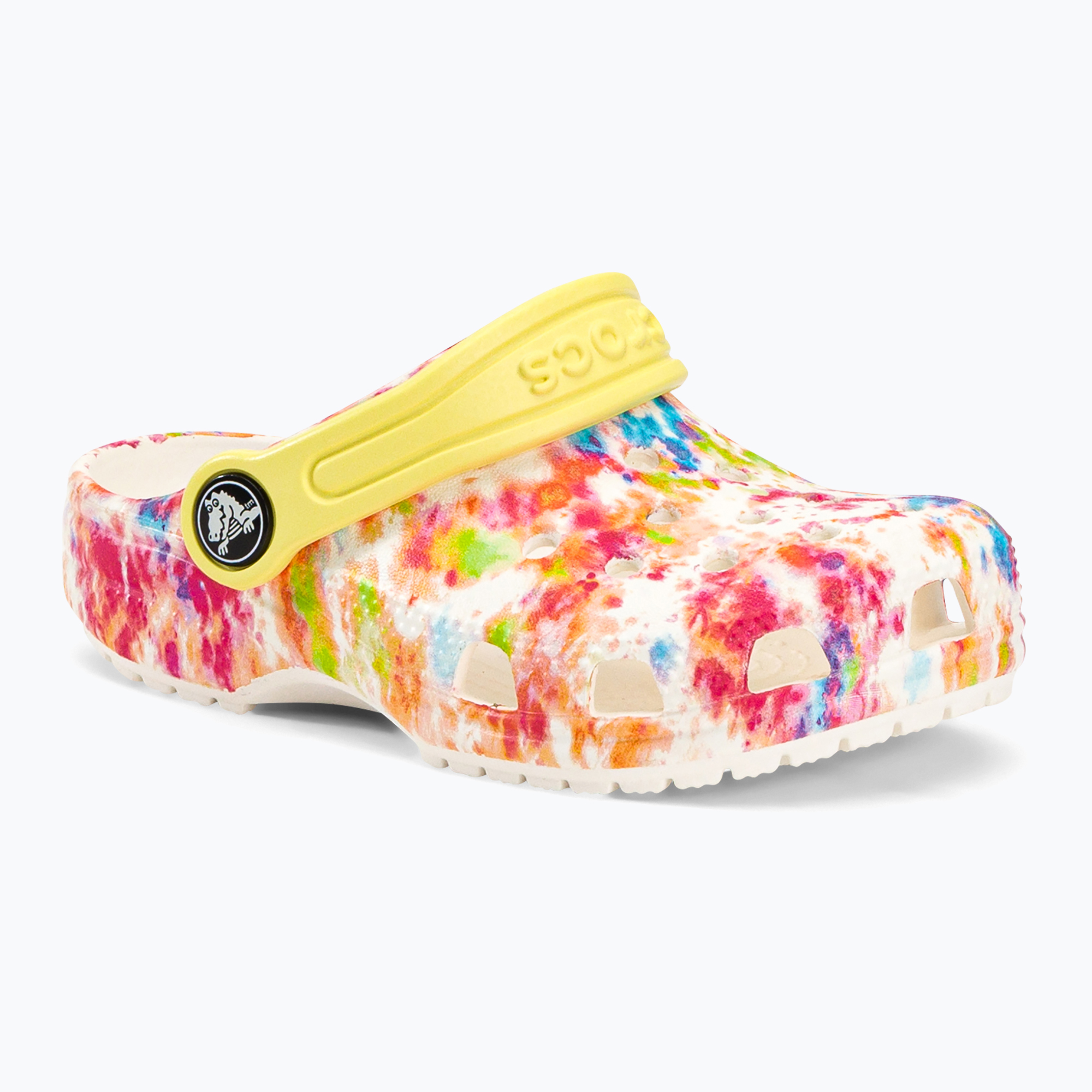 35%-kal olcsóbban.  Gyermek Crocs Classic Tie-Dye Graphic Clog T fehér 206994-83B flip-flopok