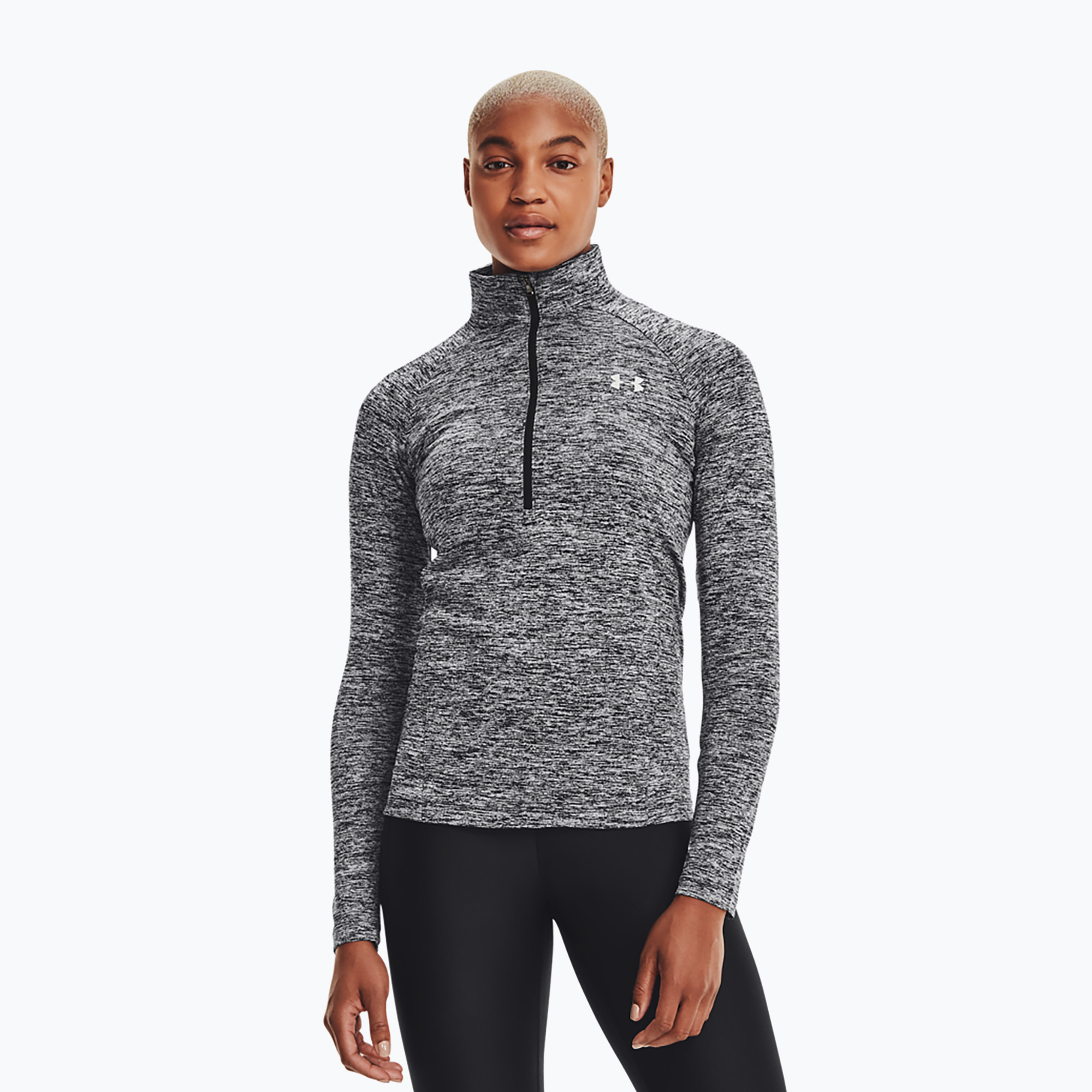 36%-kal olcsóbban.  Under Armour Tech 1/2 Zip női pulóver - Twist fekete/fekete/metál ezüst. Méret: M