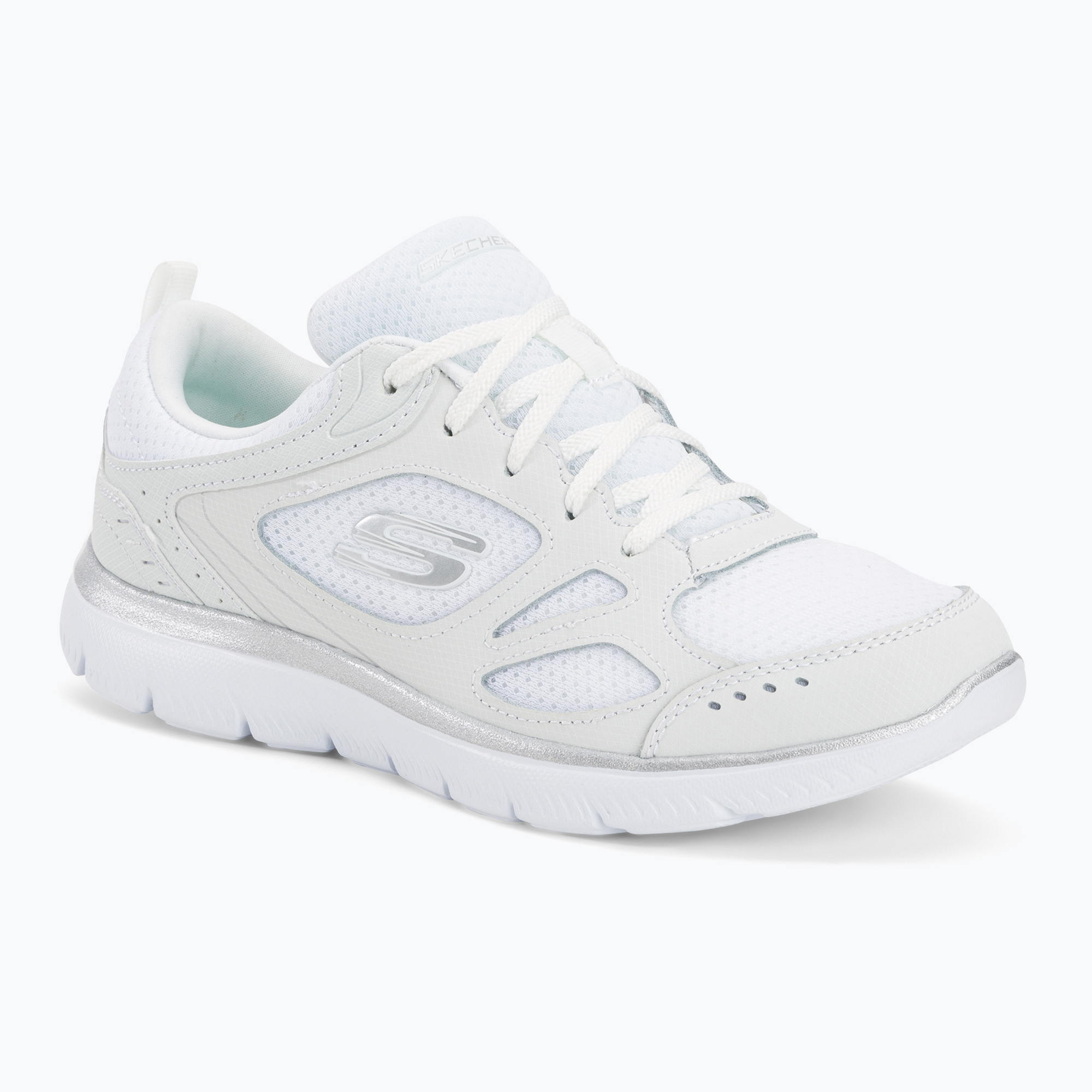 31%-kal olcsóbban.  Női edzőcipő SKECHERS Summits Suited fehér/ezüst. Méret: 42 EU