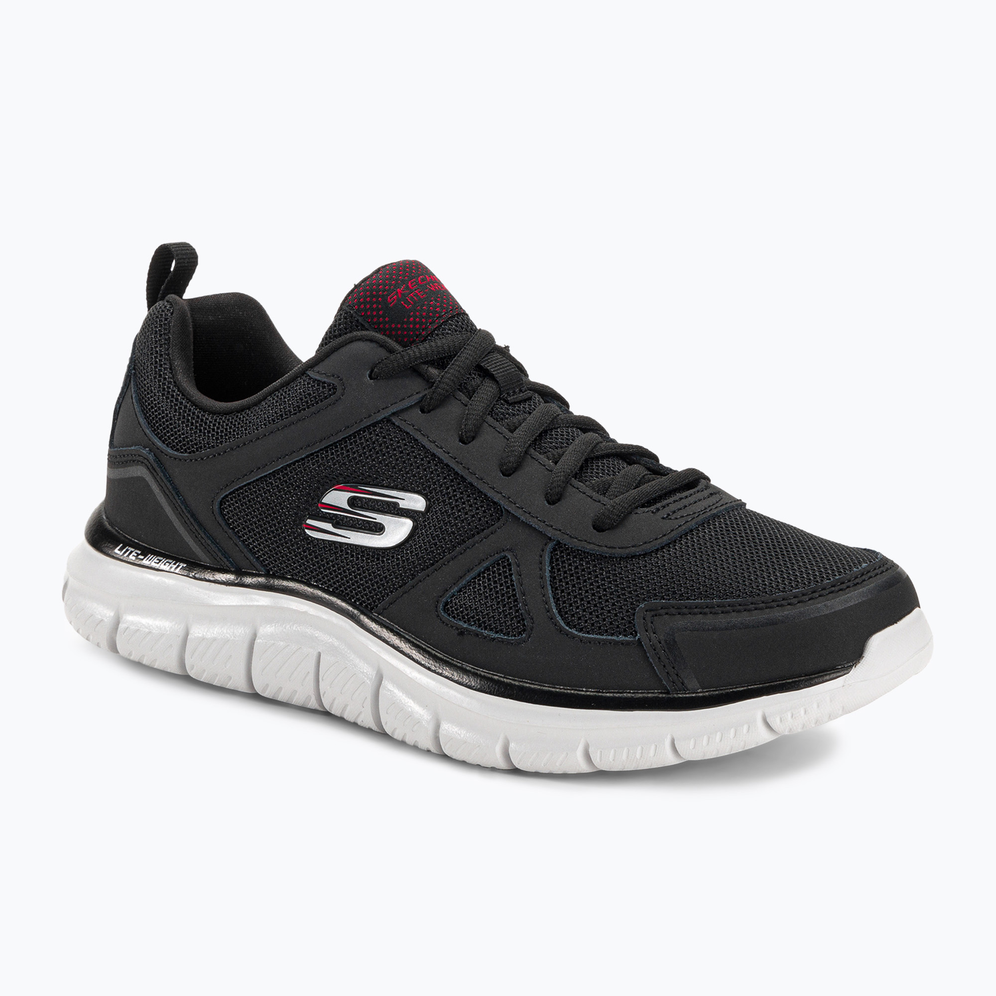 16%-kal olcsóbban.  SKECHERS Track Scrolic férfi edzőcipő fekete/piros. Méret: 44 EU