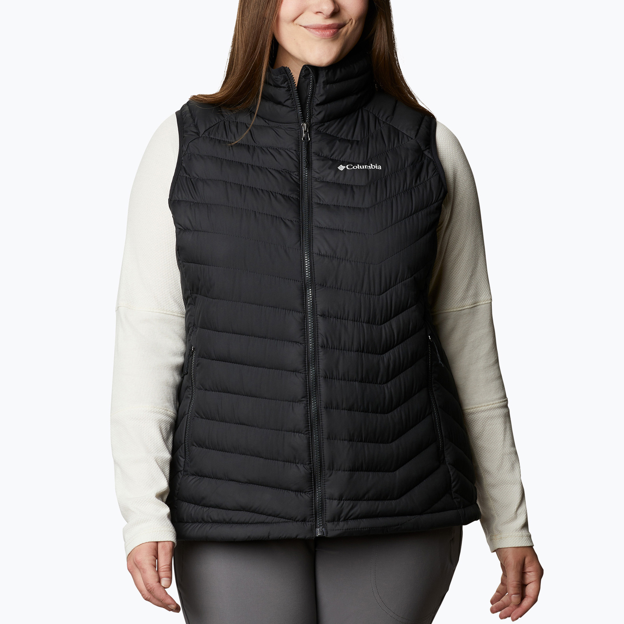 34%-kal olcsóbban.  Női trekking ujjatlan Columbia Powder Lite fekete. Méret: L