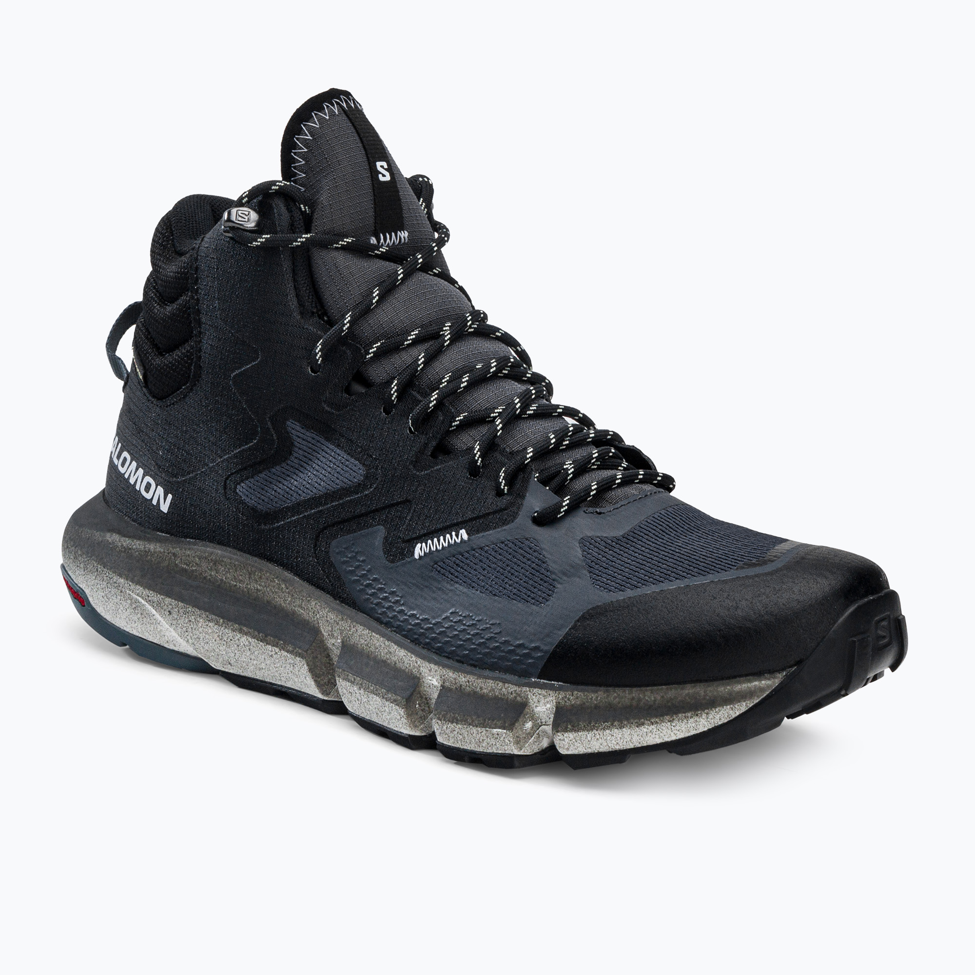 34%-kal olcsóbban.  Salomon Predict Hike Mid GTX fekete férfi túracipő L41460900. Méret: 46 (11 UK)