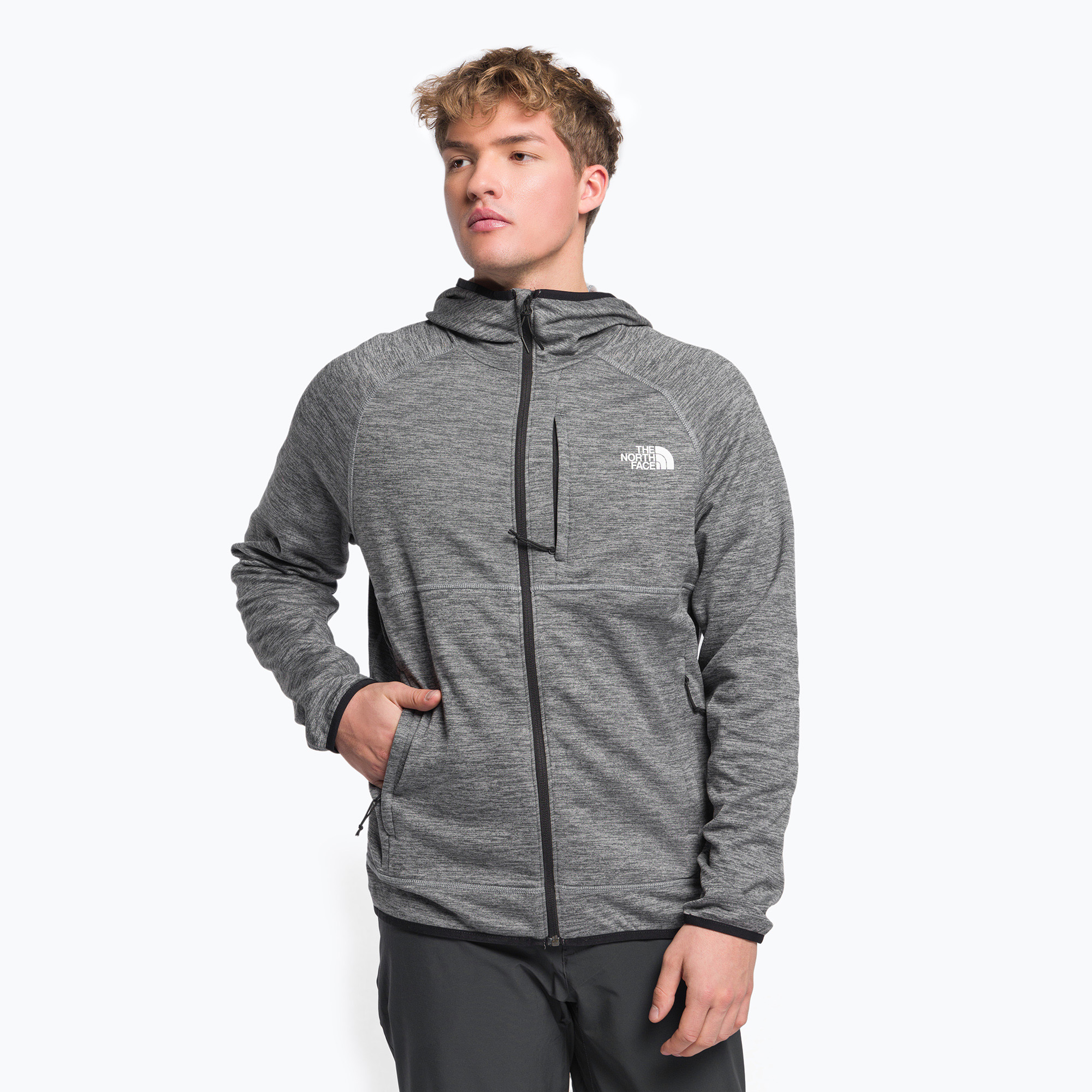 22%-kal olcsóbban.  Férfi trekking pulóver The North Face Canyonlands FZ szürke NF0A5G9UDYY1. Méret: S