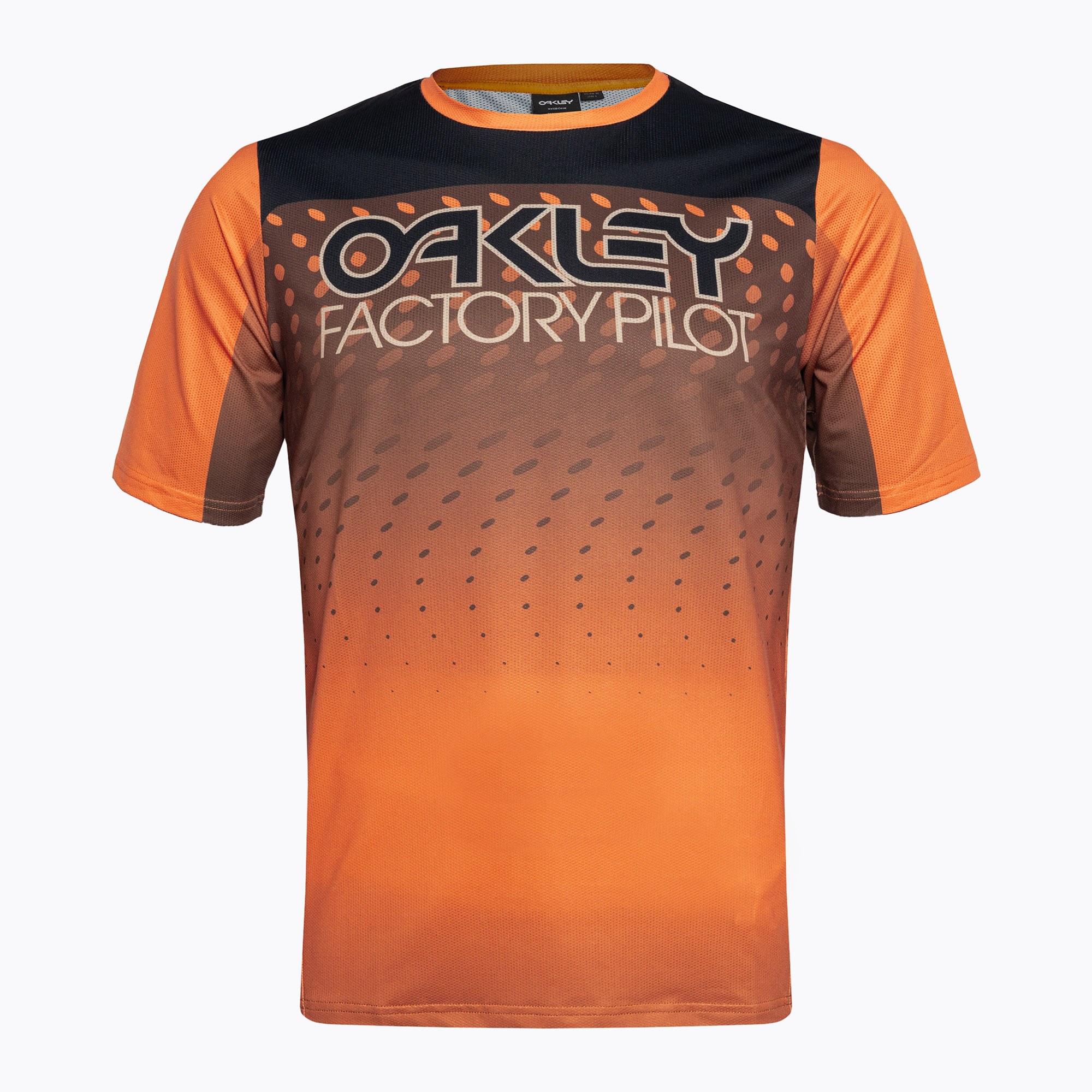 25%-kal olcsóbban.  Férfi Oakley Seeker Gradient Ss Kerékpáros mez narancssárga FOA404903. Méret: L