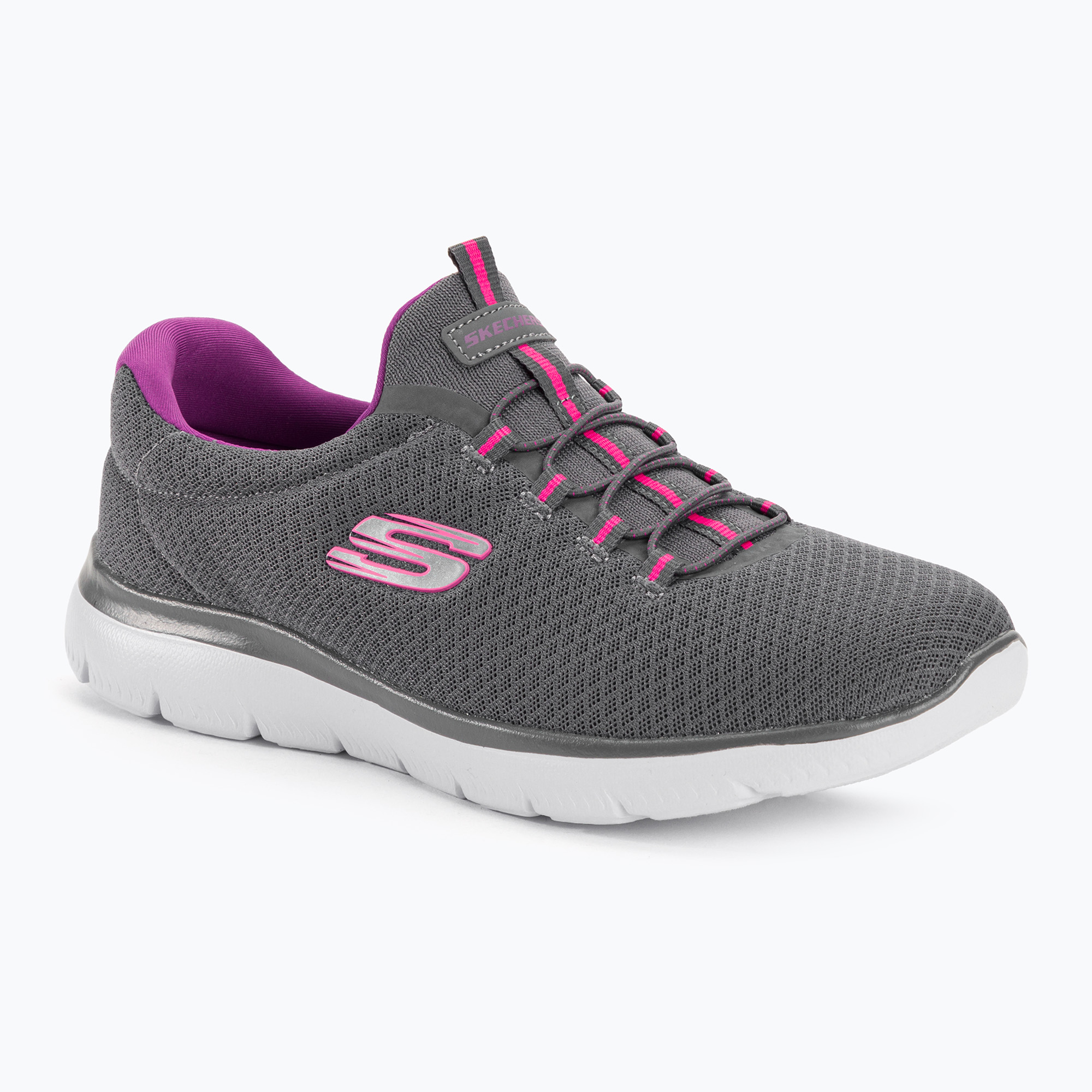 31%-kal olcsóbban.  SKECHERS Summits női edzőcipő faszén/lila