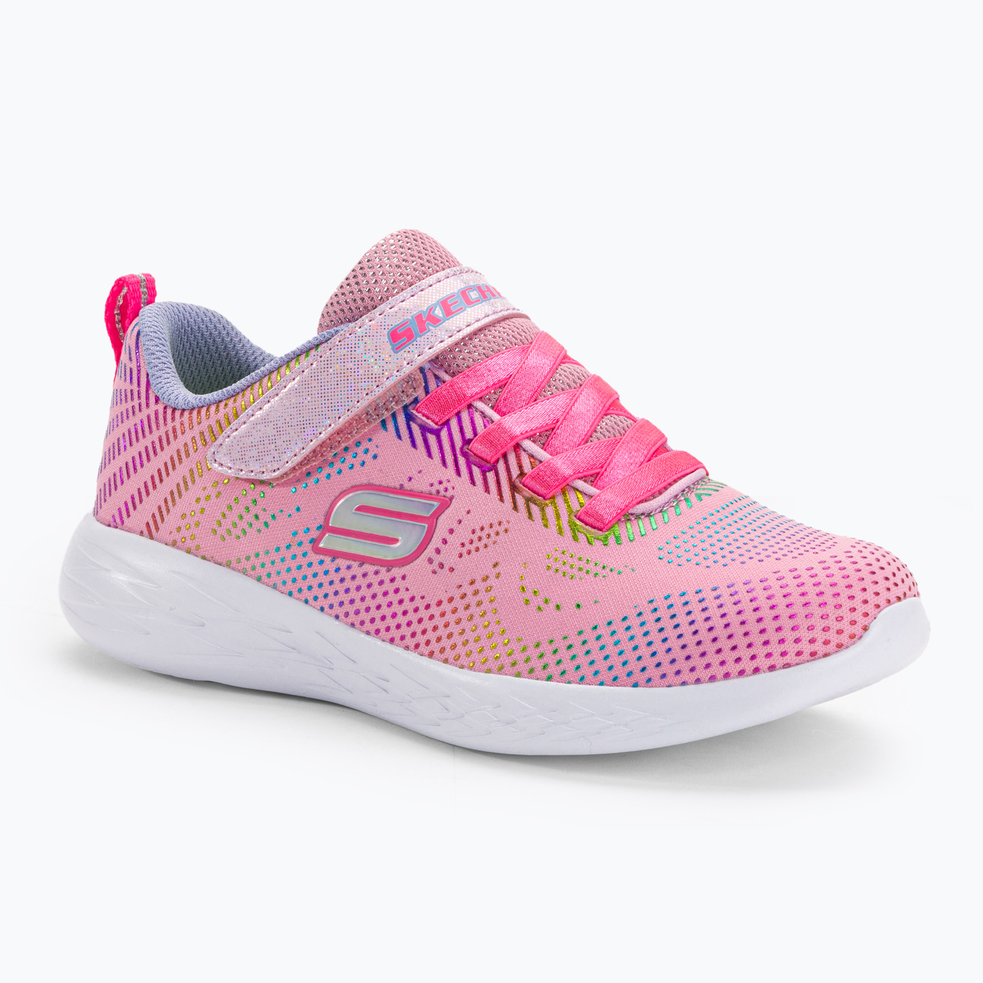 30%-kal olcsóbban.  SKECHERS Go Run 600 Shimmer Speeder gyermek edzőcipő világos rózsaszín/multi
