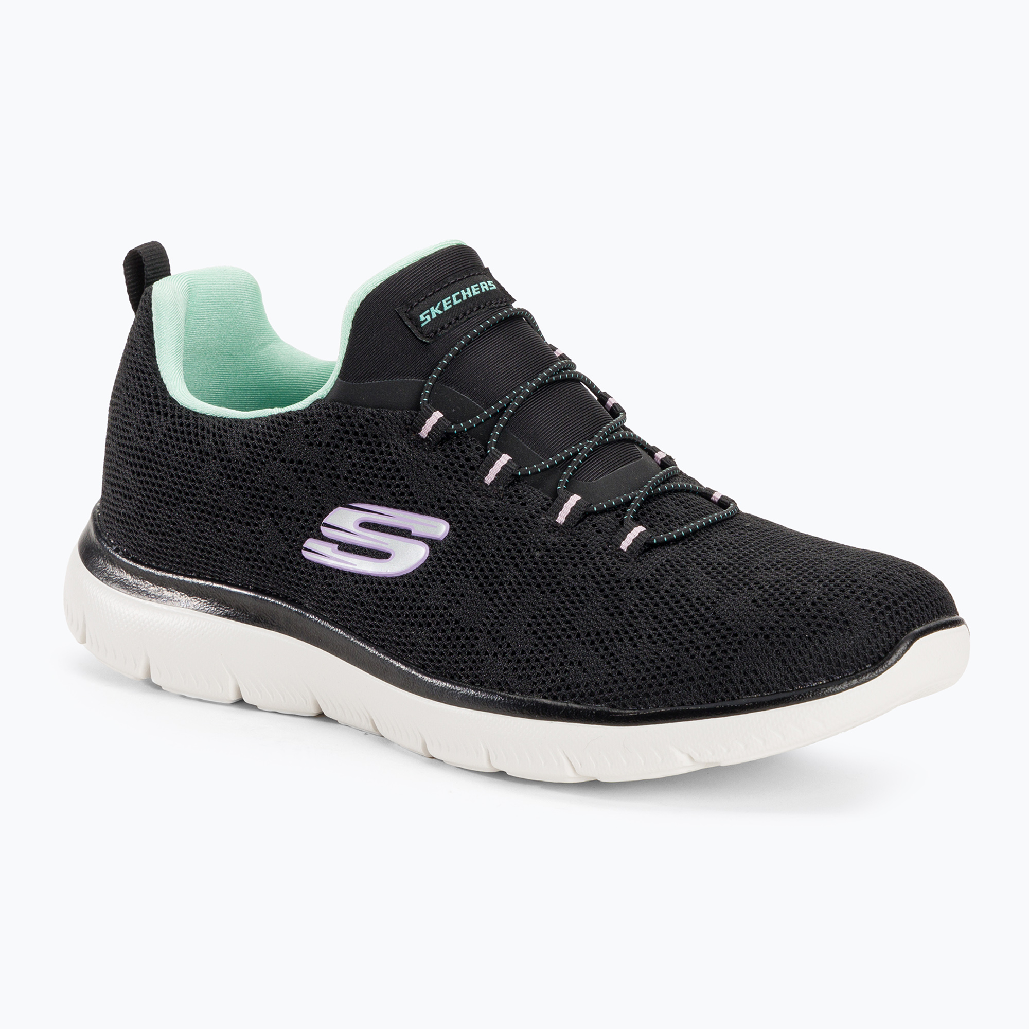 31%-kal olcsóbban.  Női edzőcipő SKECHERS Summits Leopard Spot fekete/aqua. Méret: 38 EU