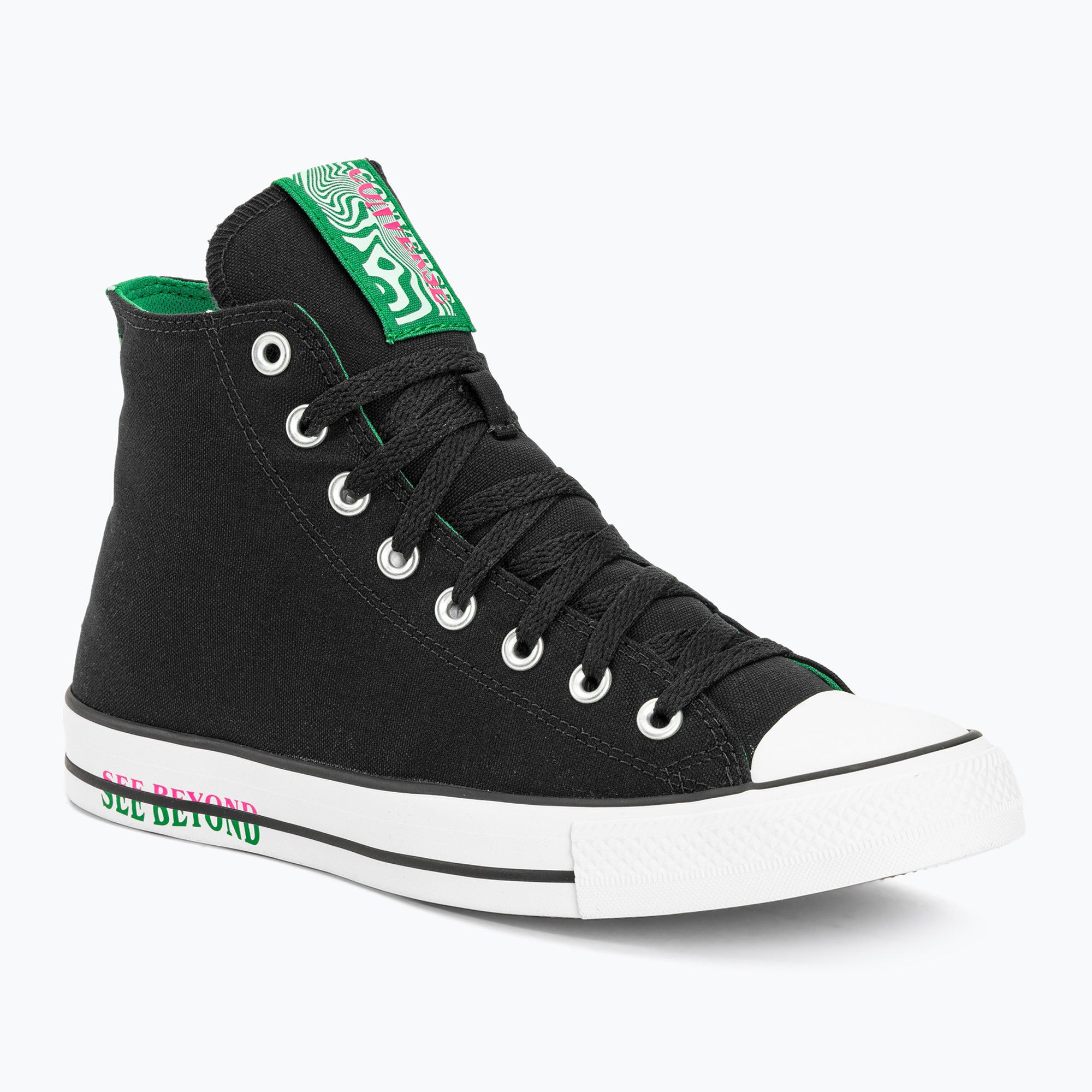 33%-kal olcsóbban.  Edzőcipő Converse Chuck Taylor All Star Hi black/green/prime pink