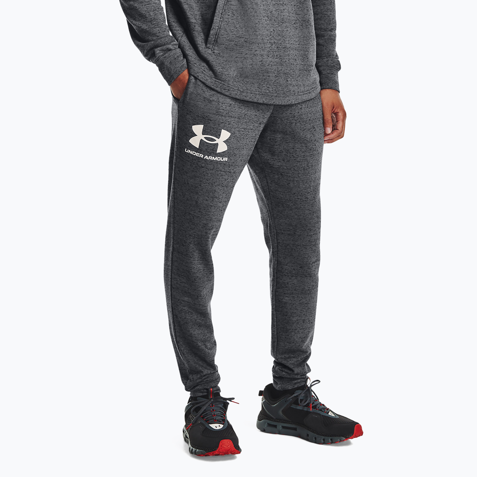 36%-kal olcsóbban.  Férfi Under Armour Ua Rival Terry Jogger nadrág szurokszürke világos sörény/onyx fehér