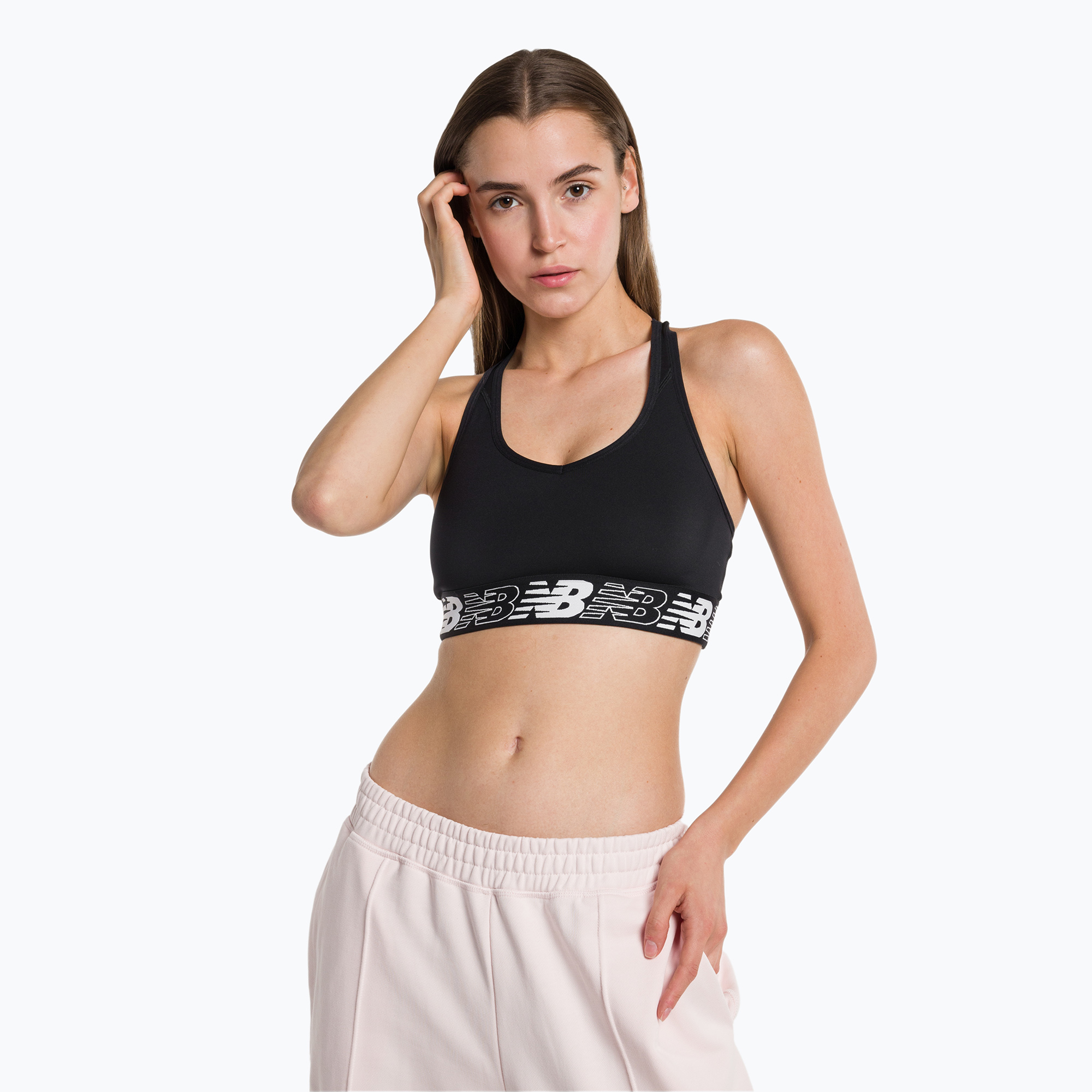 33%-kal olcsóbban.  New Balance NB Pace Bra 3.0 fitneszmelltartó fekete NBWB11034. Méret: M