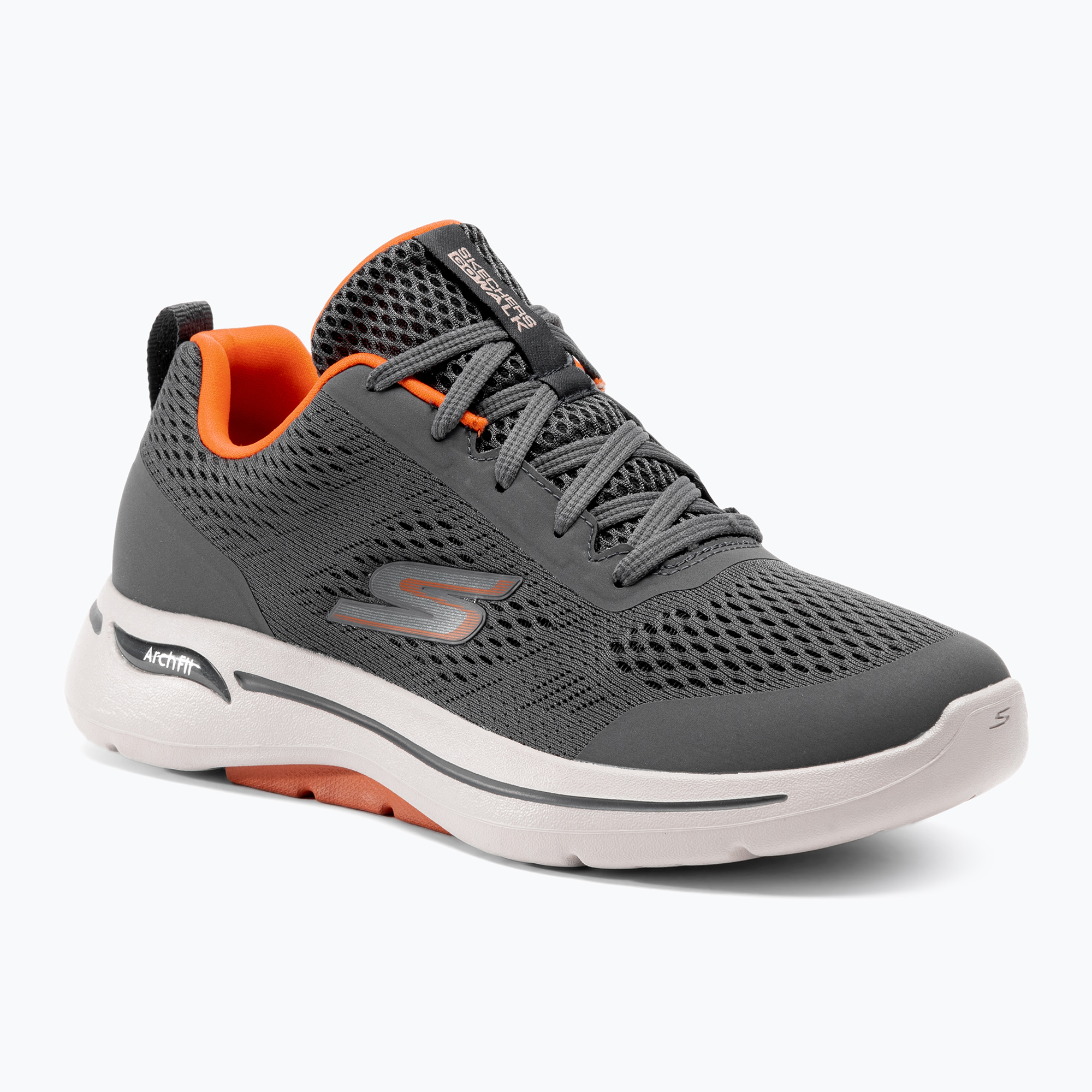 15%-kal olcsóbban.  Férfi SKECHERS Go Walk Arch Fit Idyllic faszén/fehér/narancs cipő. Méret: 42.5 EU