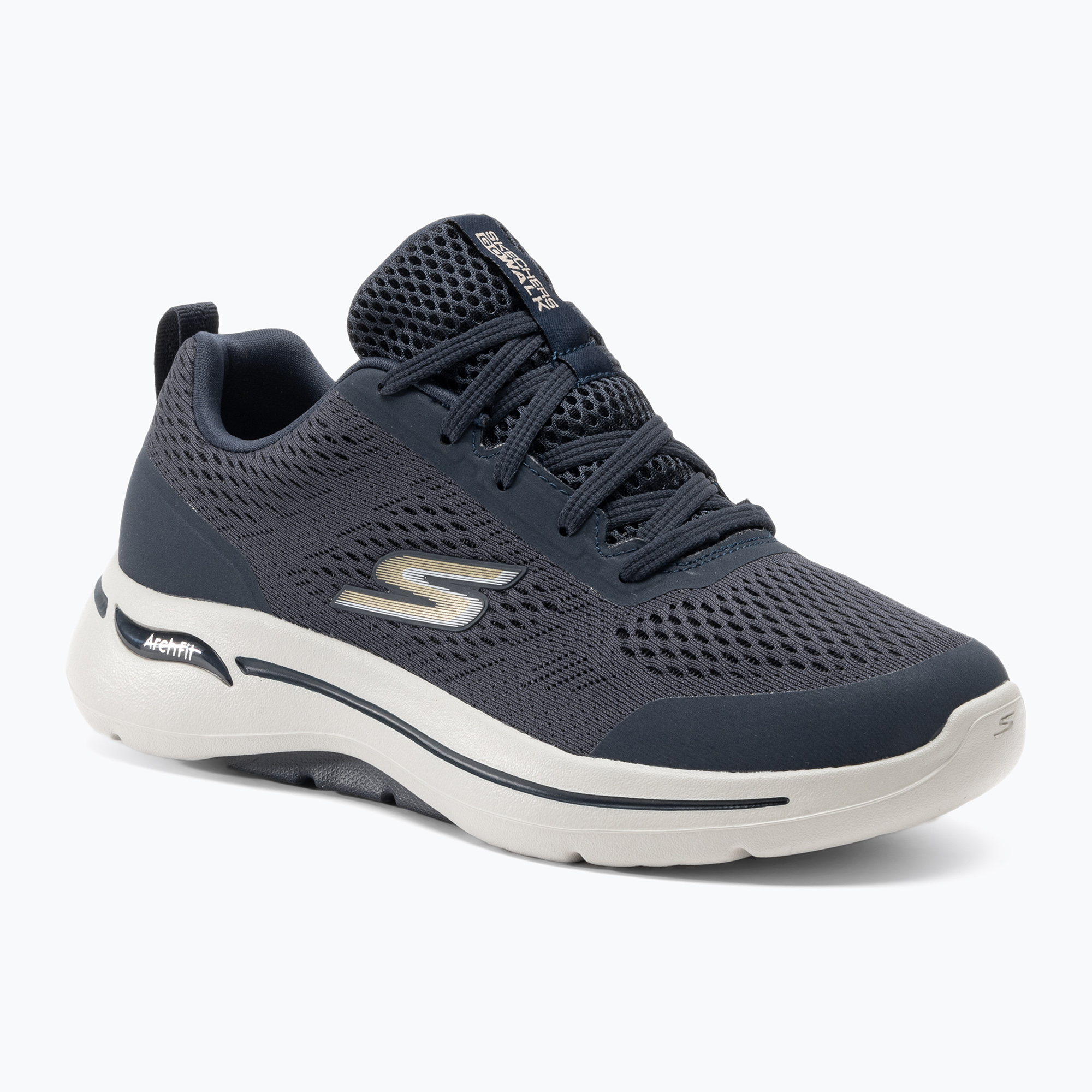 15%-kal olcsóbban.  Férfi SKECHERS Go Walk Arch Fit Idyllic navy/fehér/arany cipő. Méret: 44 EU