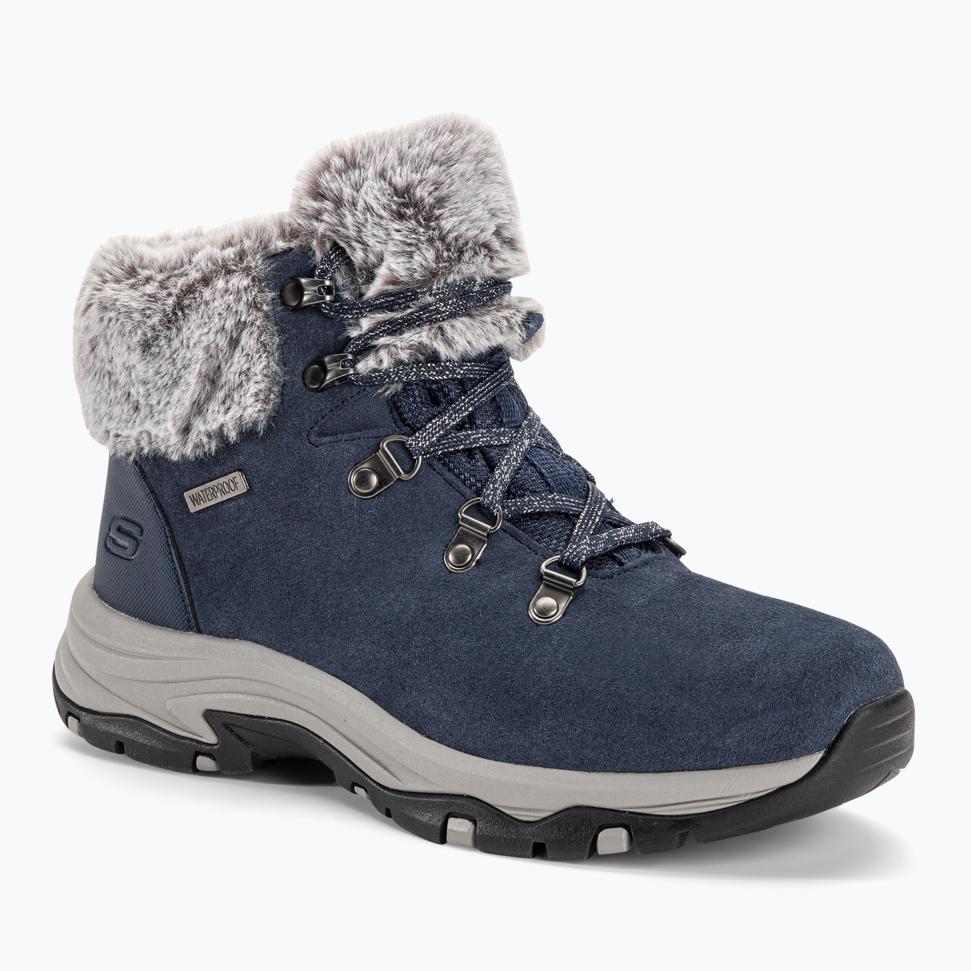 30%-kal olcsóbban.  Női túrabakancsok SKECHERS Trego Falls Finest navy
