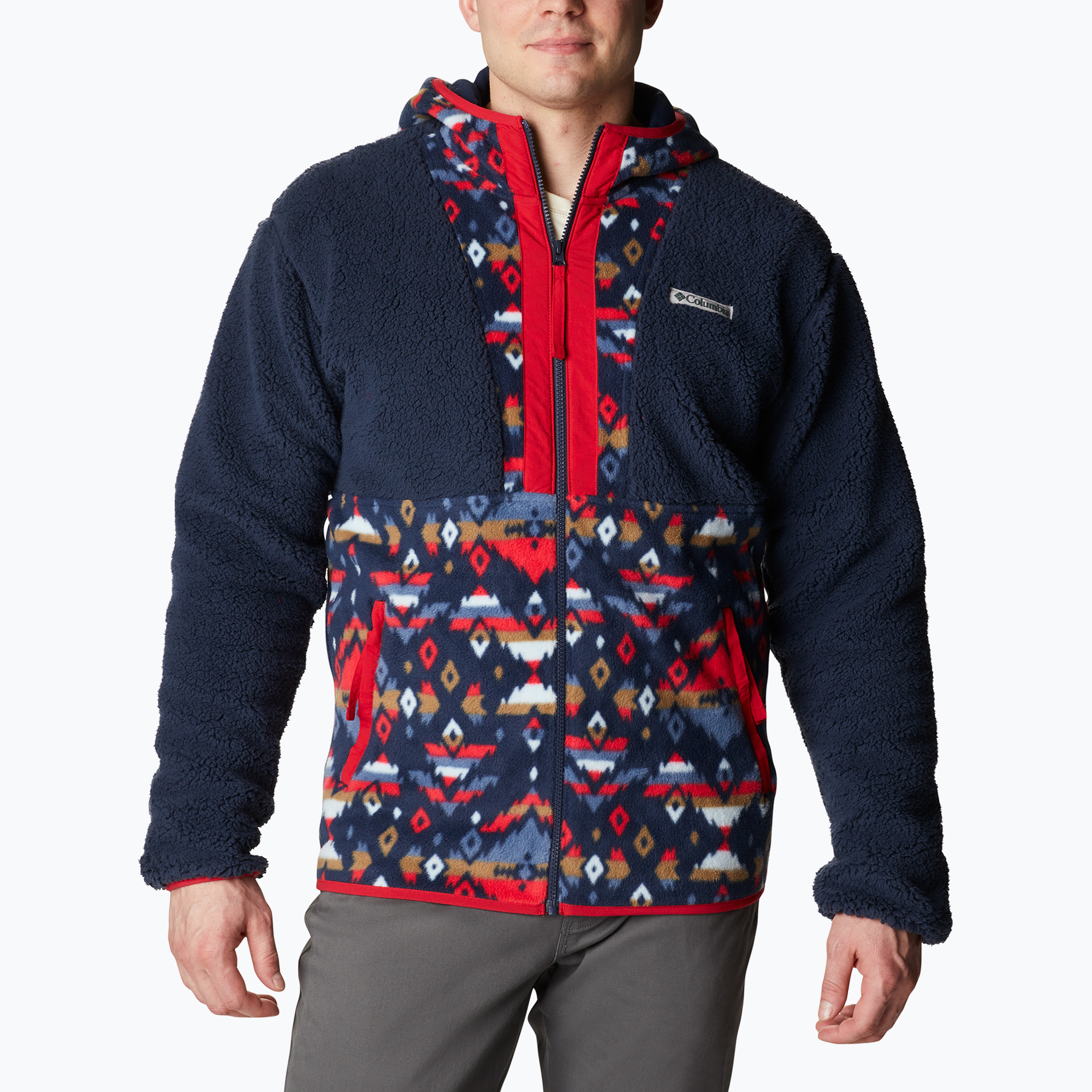 34%-kal olcsóbban.  Columbia férfi Backbowl Sherpa fleece pulóver sötétkék 1952403. Méret: S