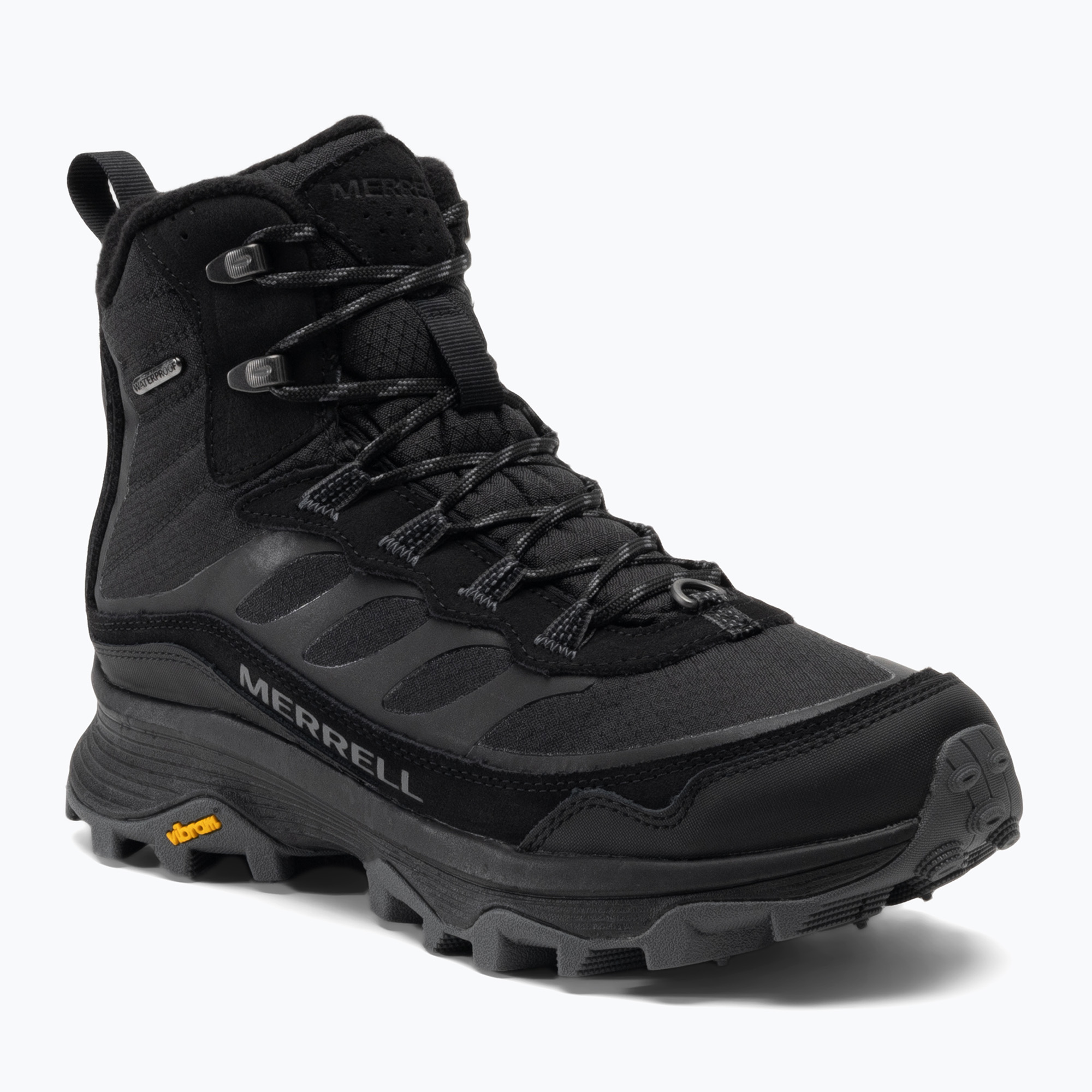 25%-kal olcsóbban.  Férfi túrabakancs Merrell Moab Speed Thermo Mid WP fekete. Méret: 44.5 EU