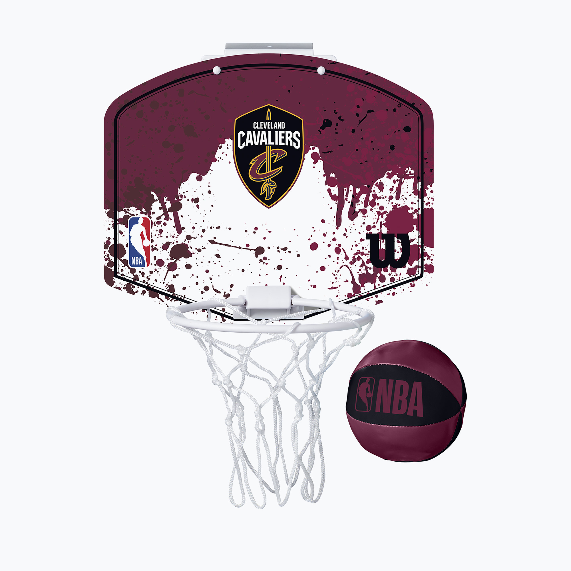 15%-kal olcsóbban.  Wilson NBA Team Mini Hoop Cleveland Cavaliers kosárlabda szett sötét piros színben. Méret: OS