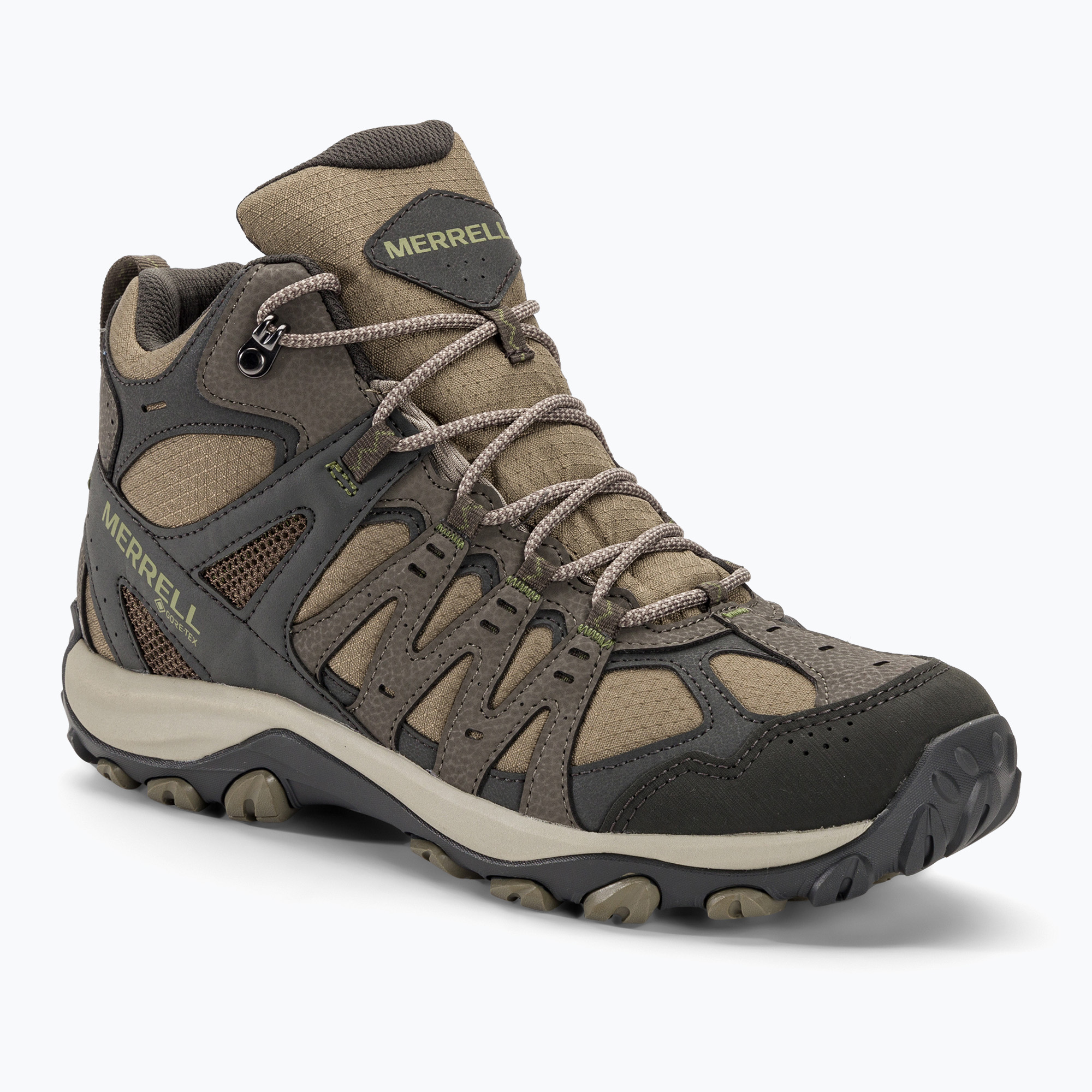 35%-kal olcsóbban.  Férfi túracipő Merrell Accentor 3 Sport Mid GTX szikla boulder. Méret: 48 EU