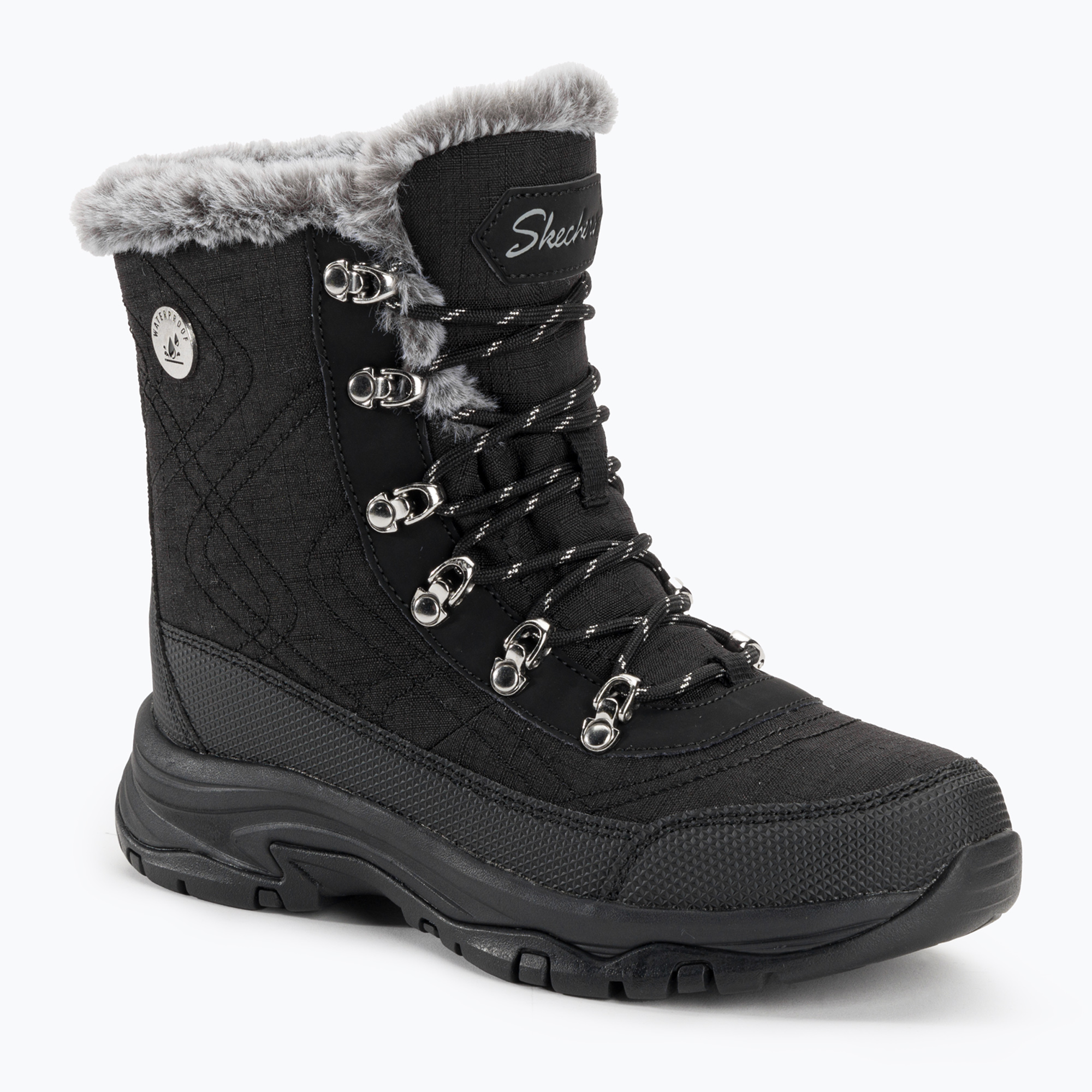 15%-kal olcsóbban.  Női túrabakancsok SKECHERS Trego Cold Blues fekete