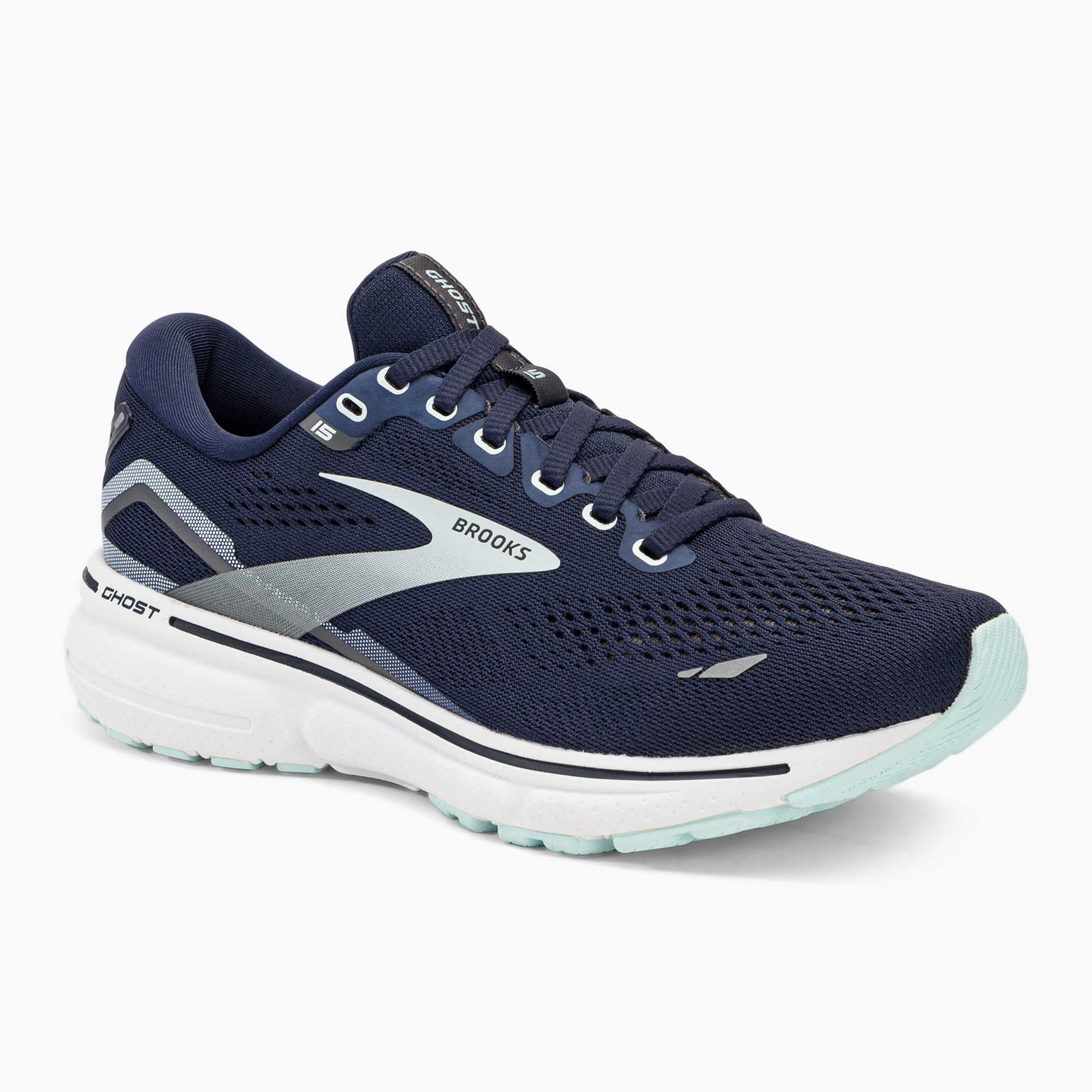 15%-kal olcsóbban.  Brooks Ghost 15 női futócipő tengerészkék 1203801B450. Méret: 38.5 EU
