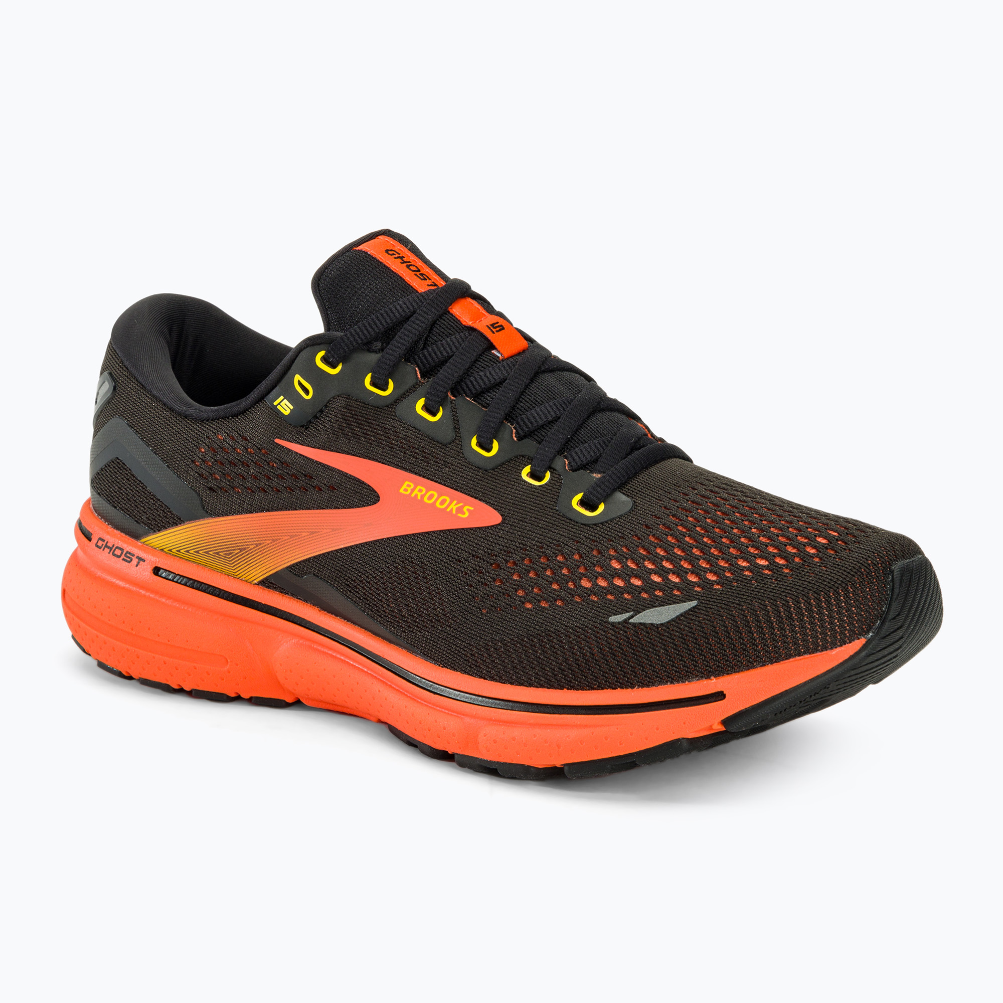 15%-kal olcsóbban.  Férfi futócipő  Brooks Ghost 15 black/yellow/red