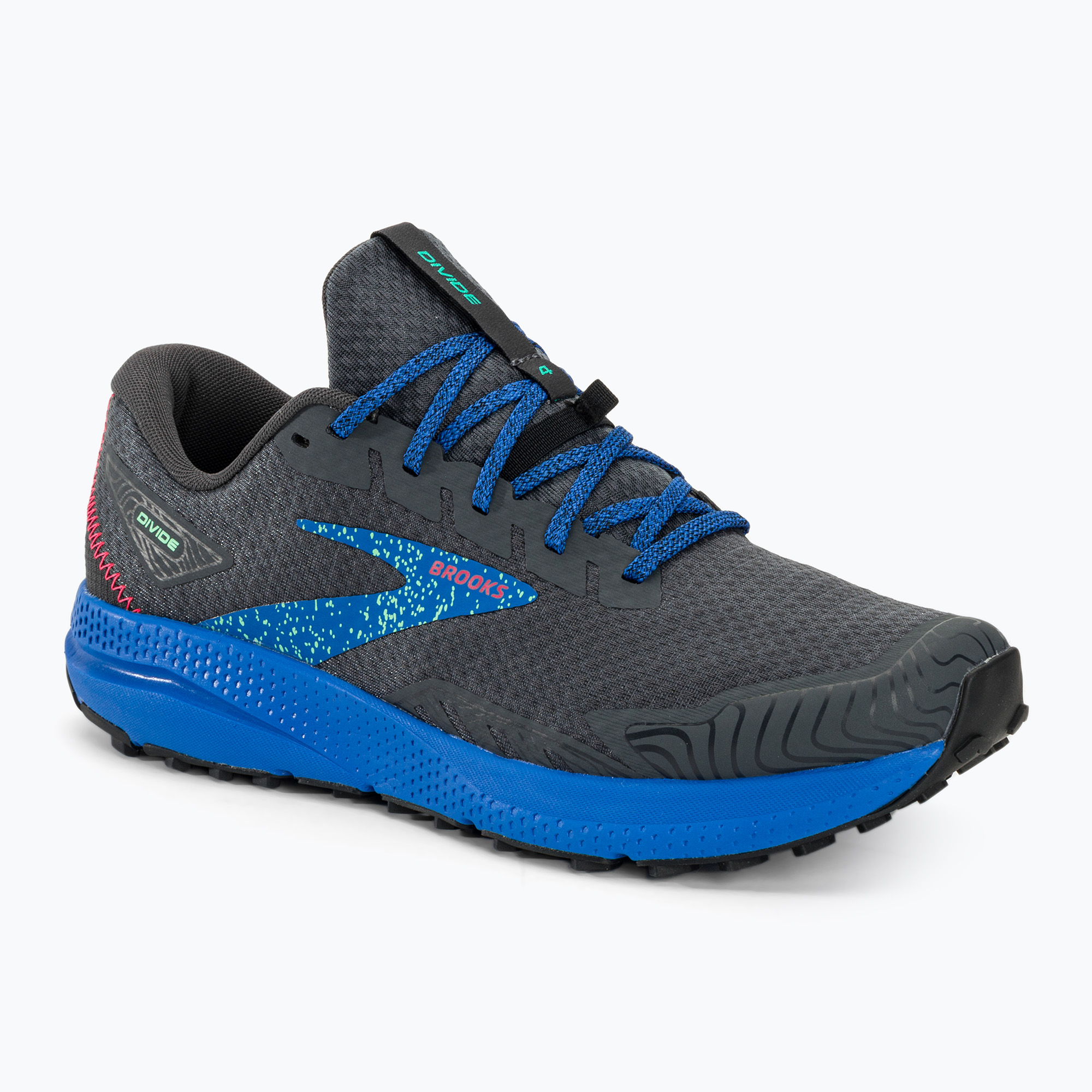 15%-kal olcsóbban.  Férfi futócipő  Brooks Divide 4 ebony/black/victoria blue. Méret: 43 EU