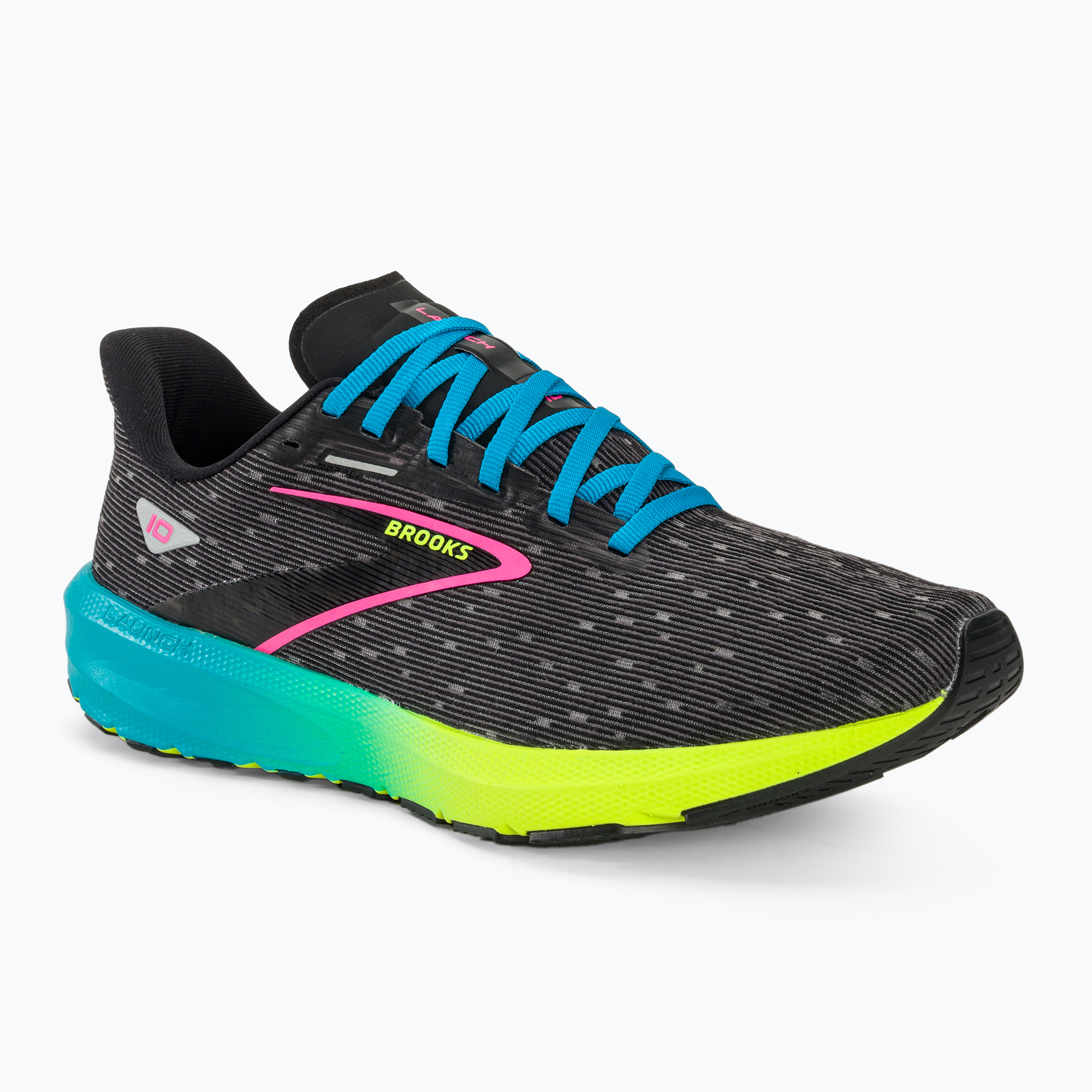 27%-kal olcsóbban.  Férfi futócipő  Brooks Launch 10 black/nightlife/blue. Méret: 40 EU