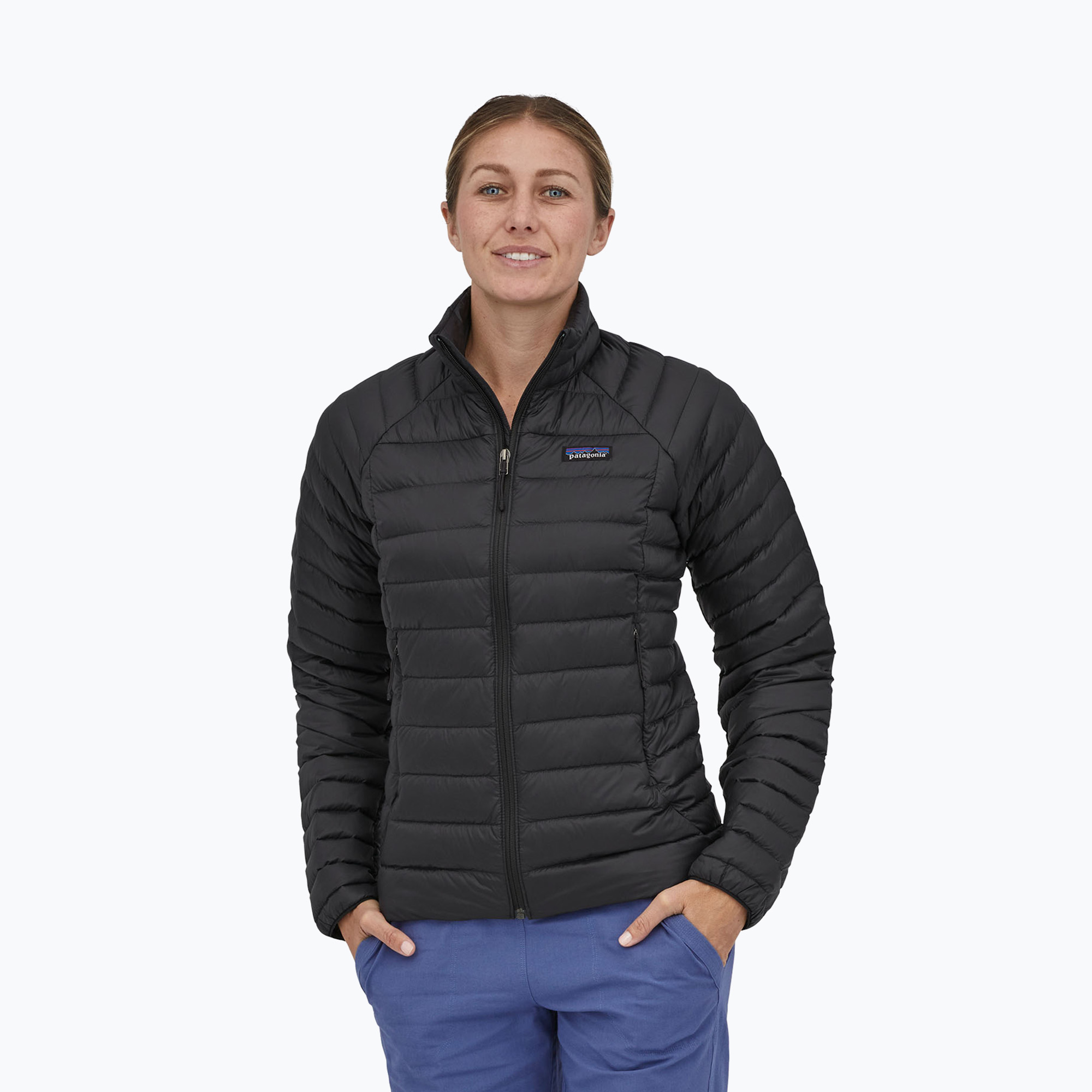 15%-kal olcsóbban.  Női pehelypaplan Patagonia Down Sweater fekete. Méret: L