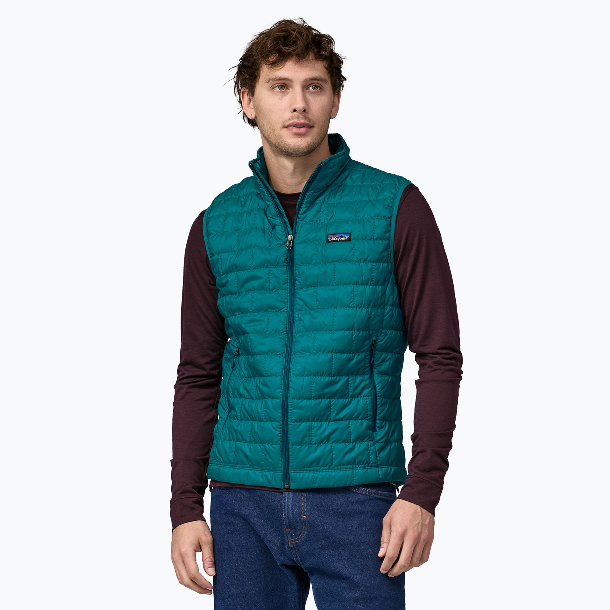 25%-kal olcsóbban.  Férfi ujjatlan Patagonia Nano Puff belay blue. Méret: M